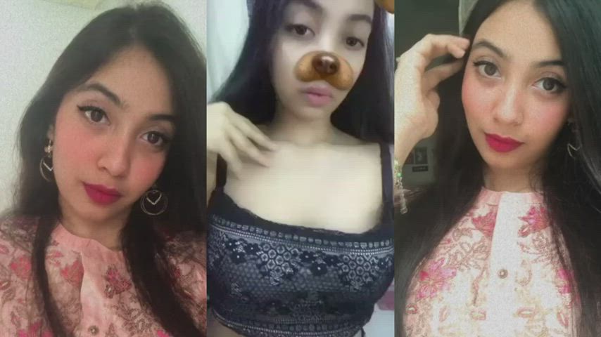 8 Video Of Cute BUSTY Punjabi NRI Babe In Horny Mood Teasing Giving Her