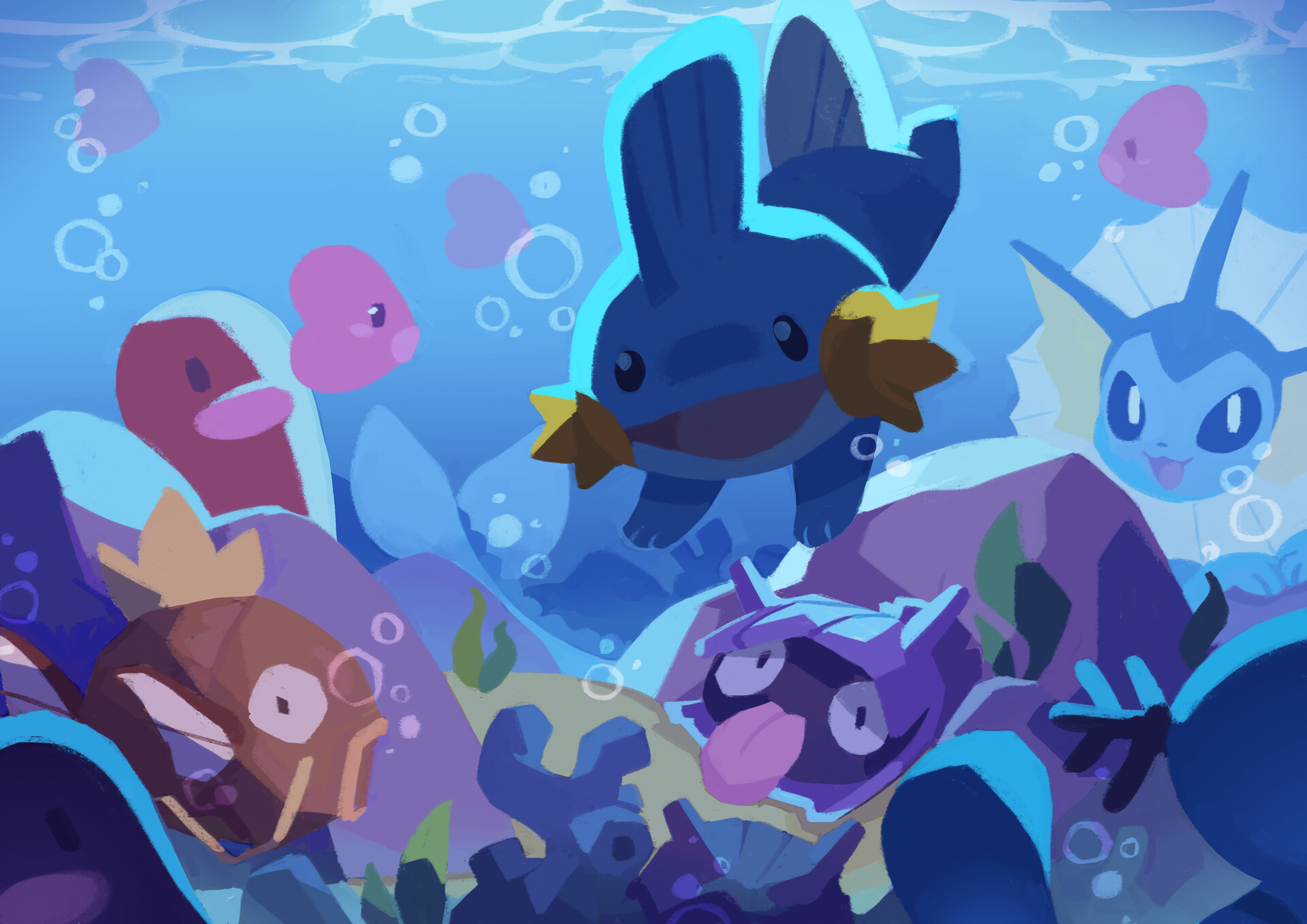 Underwater Pokémon by Nereviza Scrolller