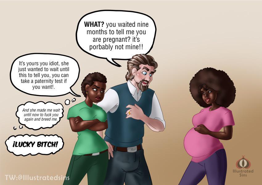 Cuckqueancomics Who S The Father Ebony Cuckquean And Cuckcake Scrolller