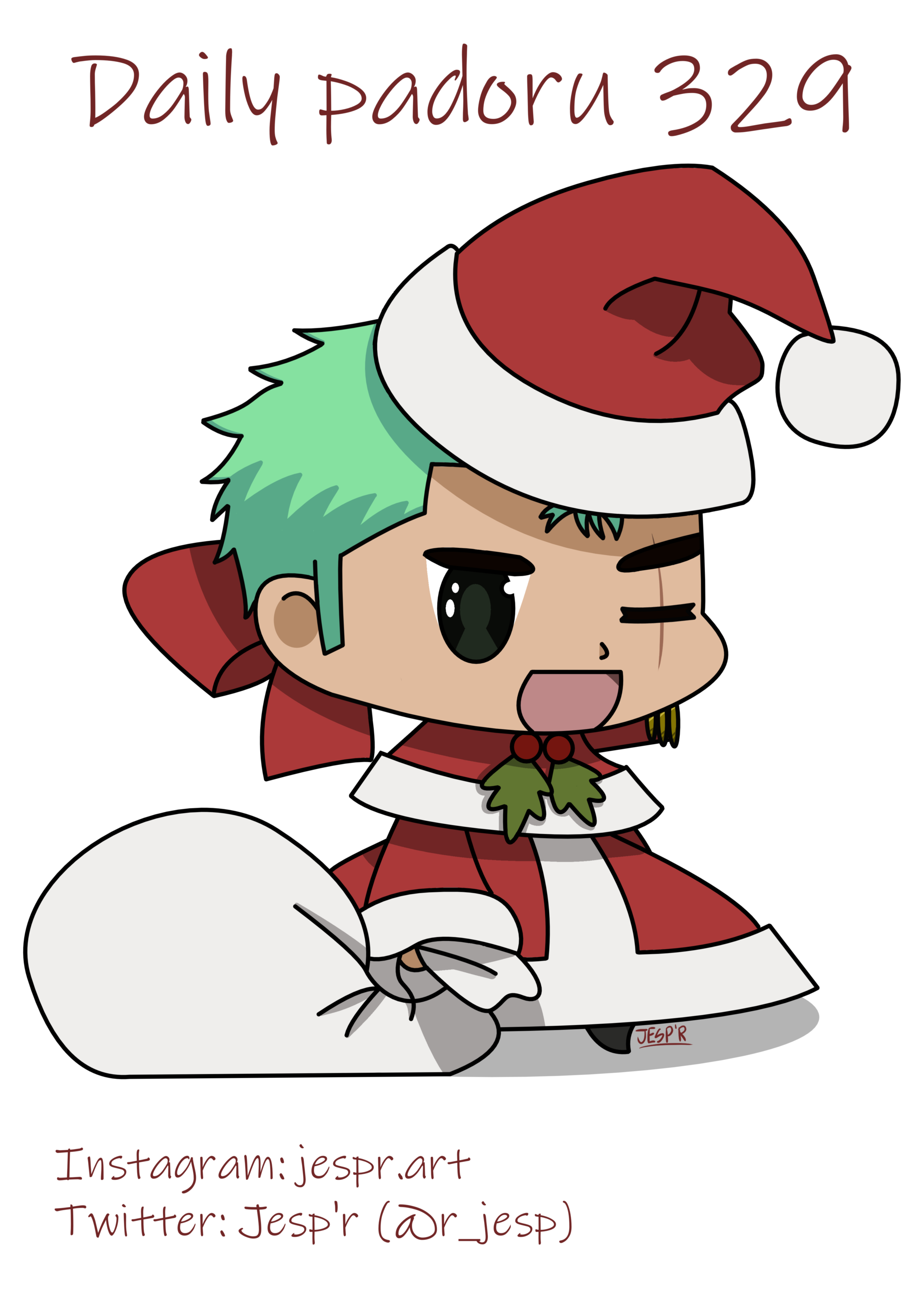 Daily Padoru Zoro Roronoa One Piece Scrolller