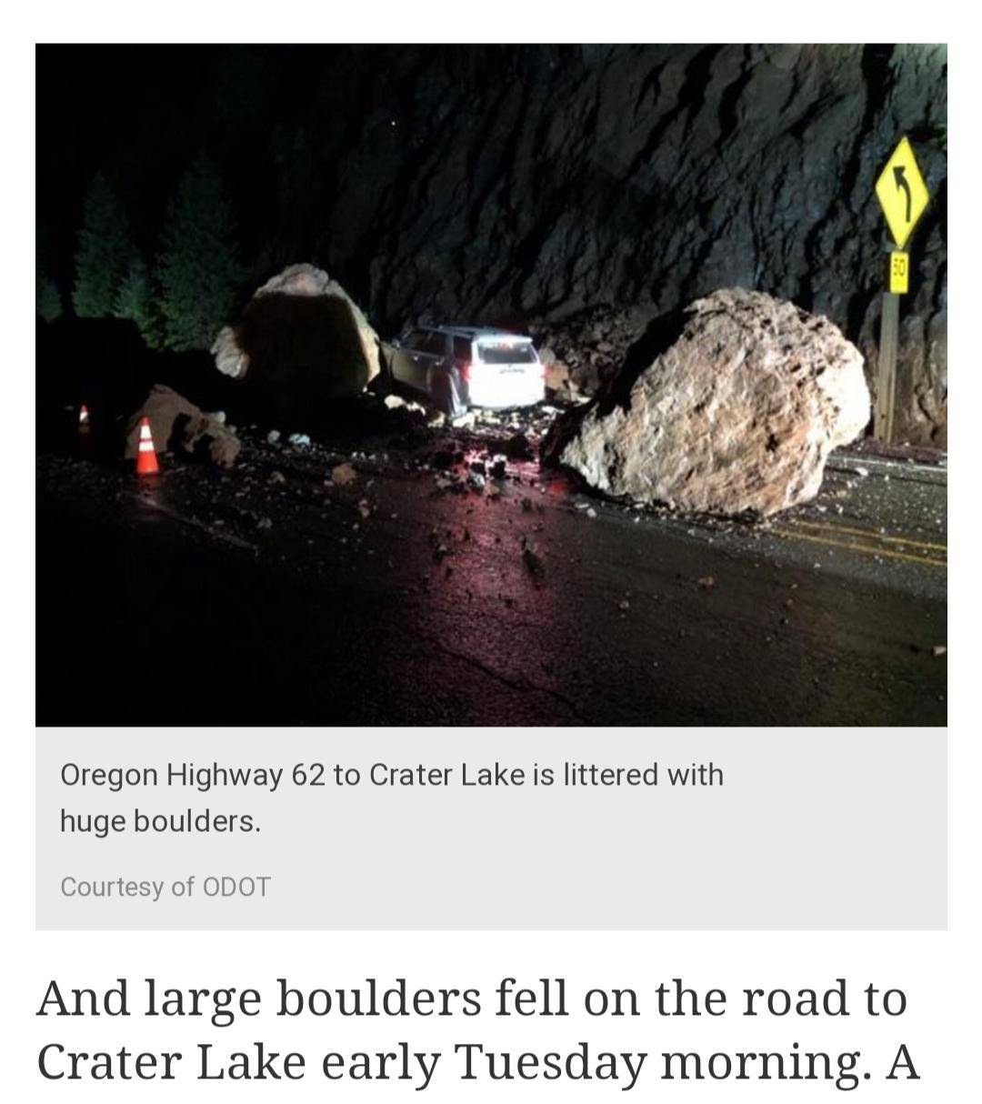 Heavy Rain Causes Landslides On Oregon Roads Scrolller