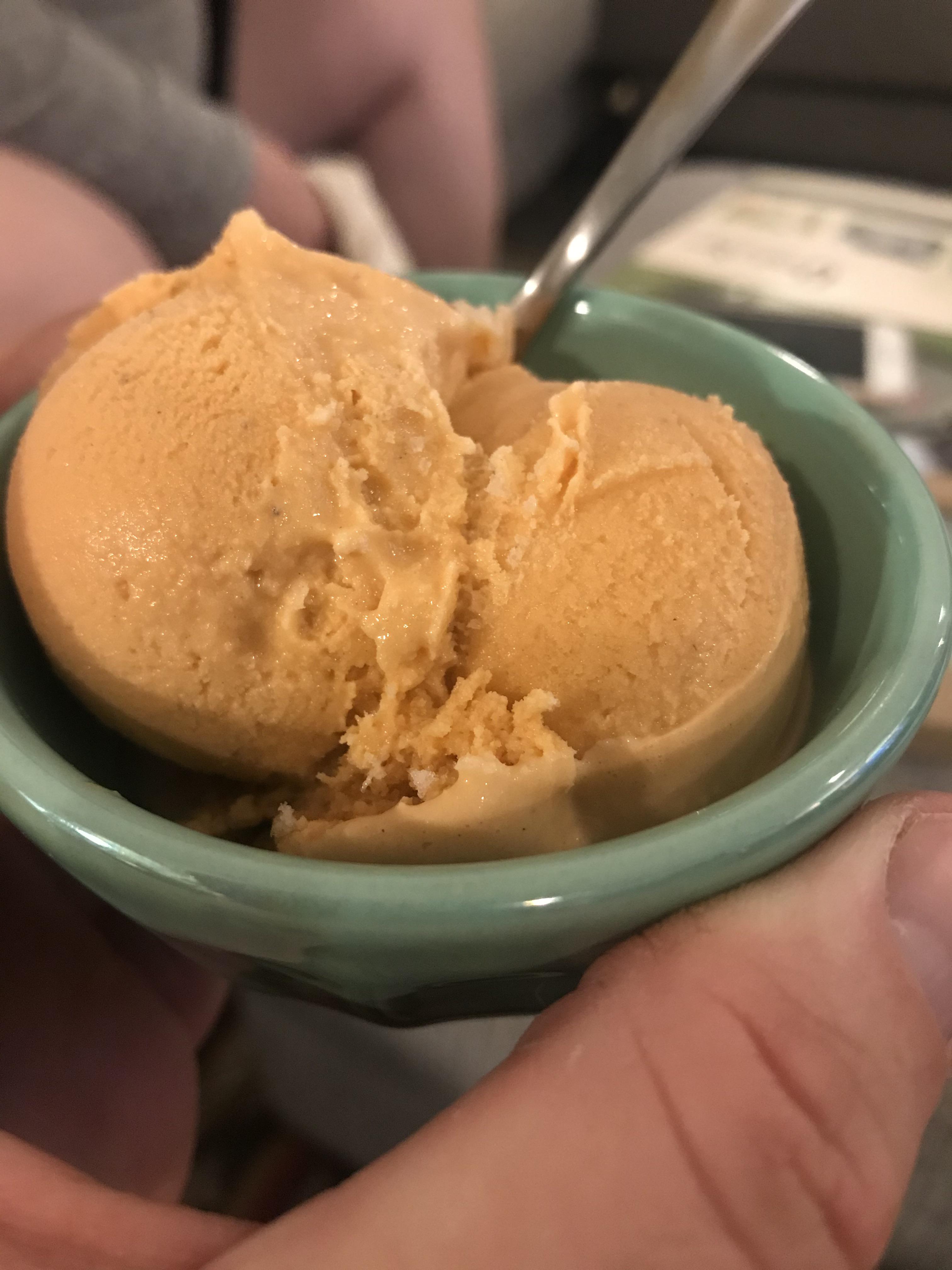 Homemade Thai Tea Ice Cream Scrolller