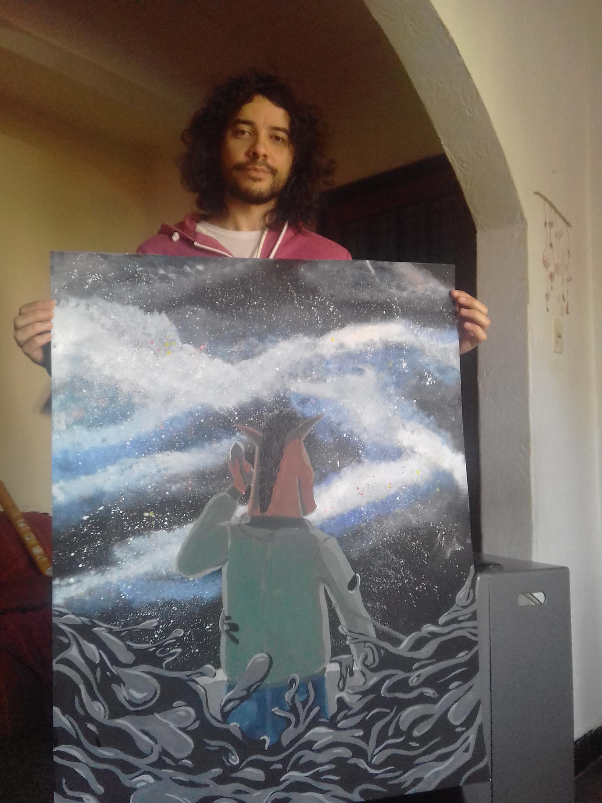 Mi Novia Me Sorprendi En Mi Cumplea Os Con Esta Super Pintura De Mi