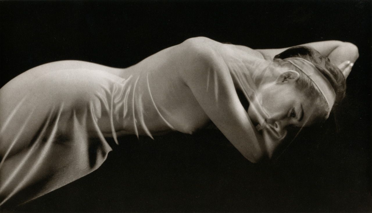 Veiled Nude Photographed By Ruth Bernhard Scrolller