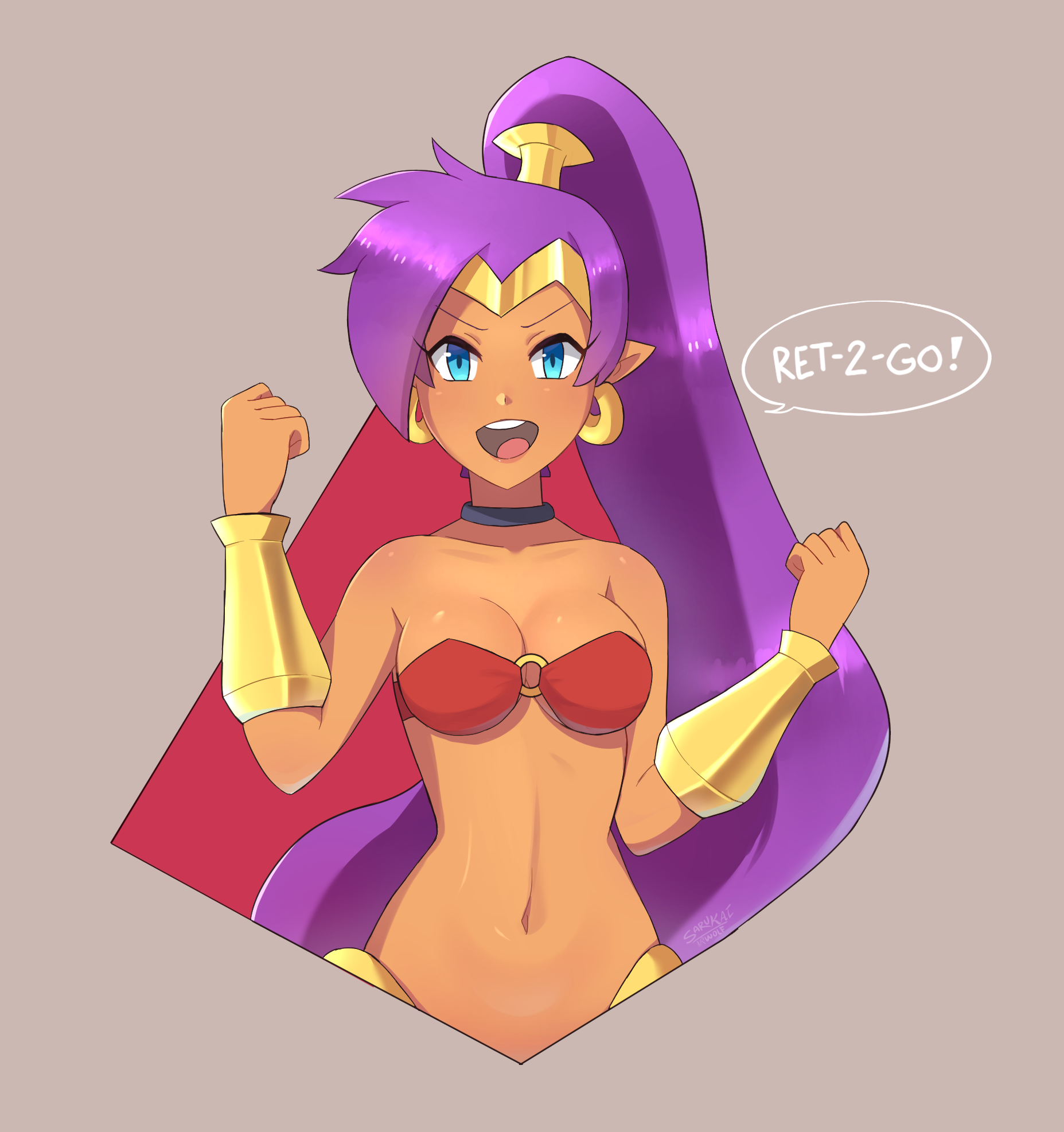 Shantae By SarukaiWolf Scrolller