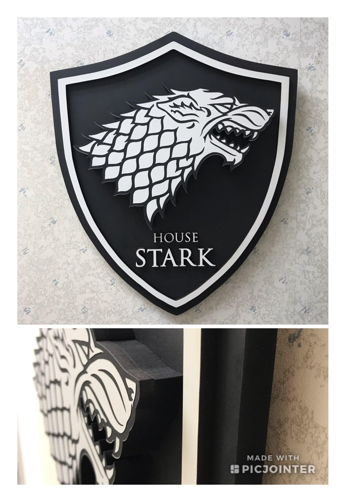 16 x 14 x Half inch mdf and laminate engraved and painted | Scrolller