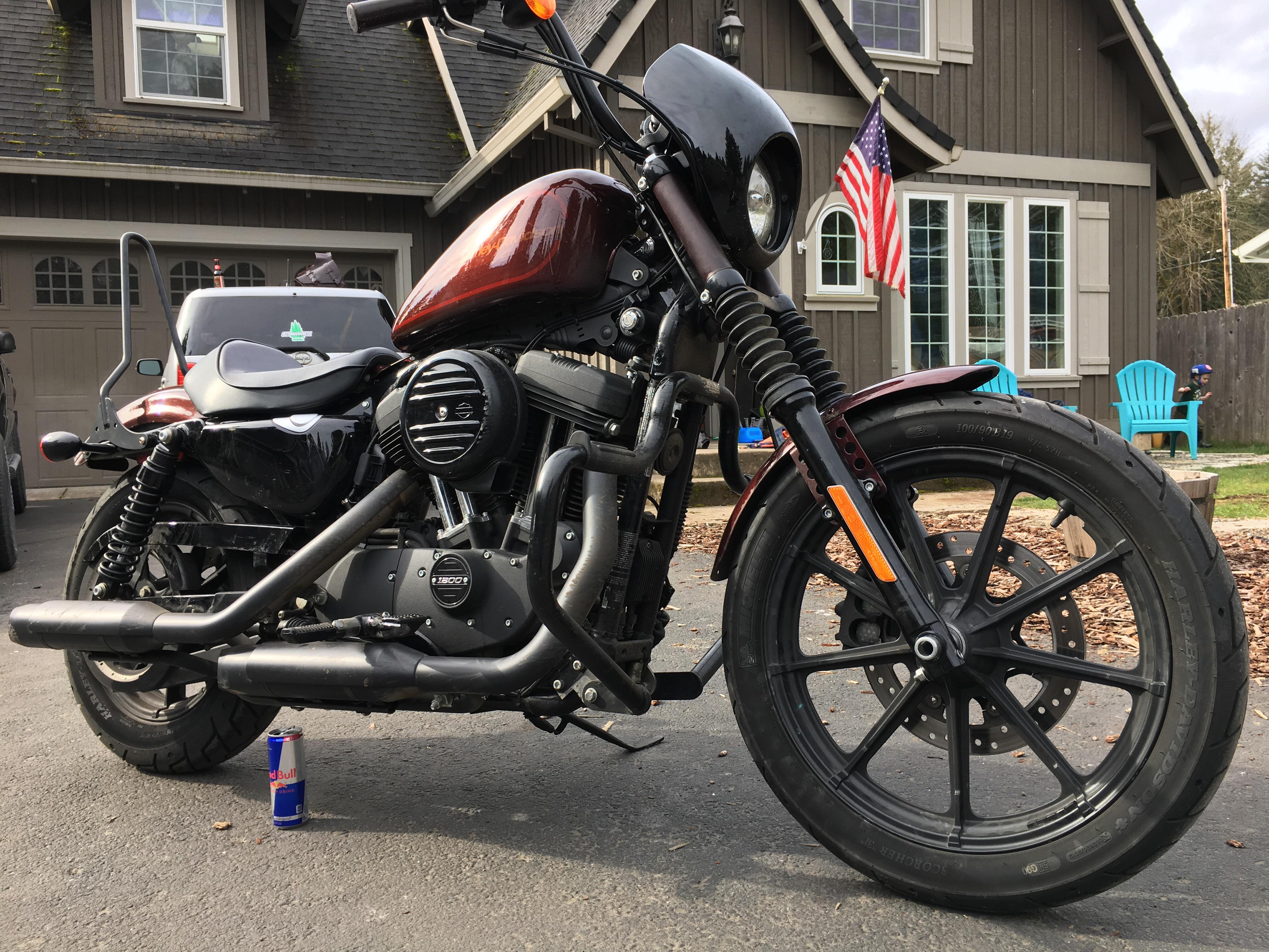 2019 Iron 1200. Suspension is done. TrackerDie cartridge eliminator kit ...
