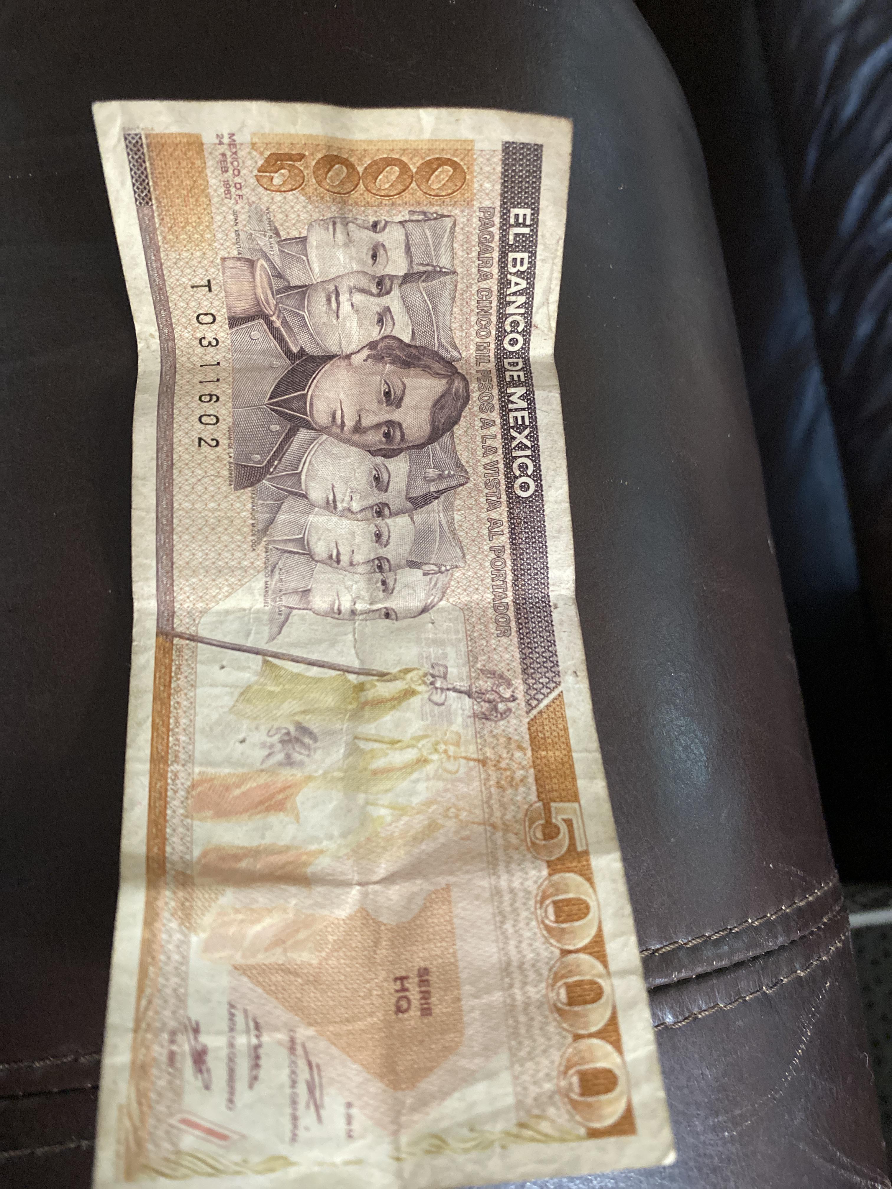 5000 Mexican Peso Bill For Collection Scrolller 5000-mexican-peso-bill-for-collection-scrolller