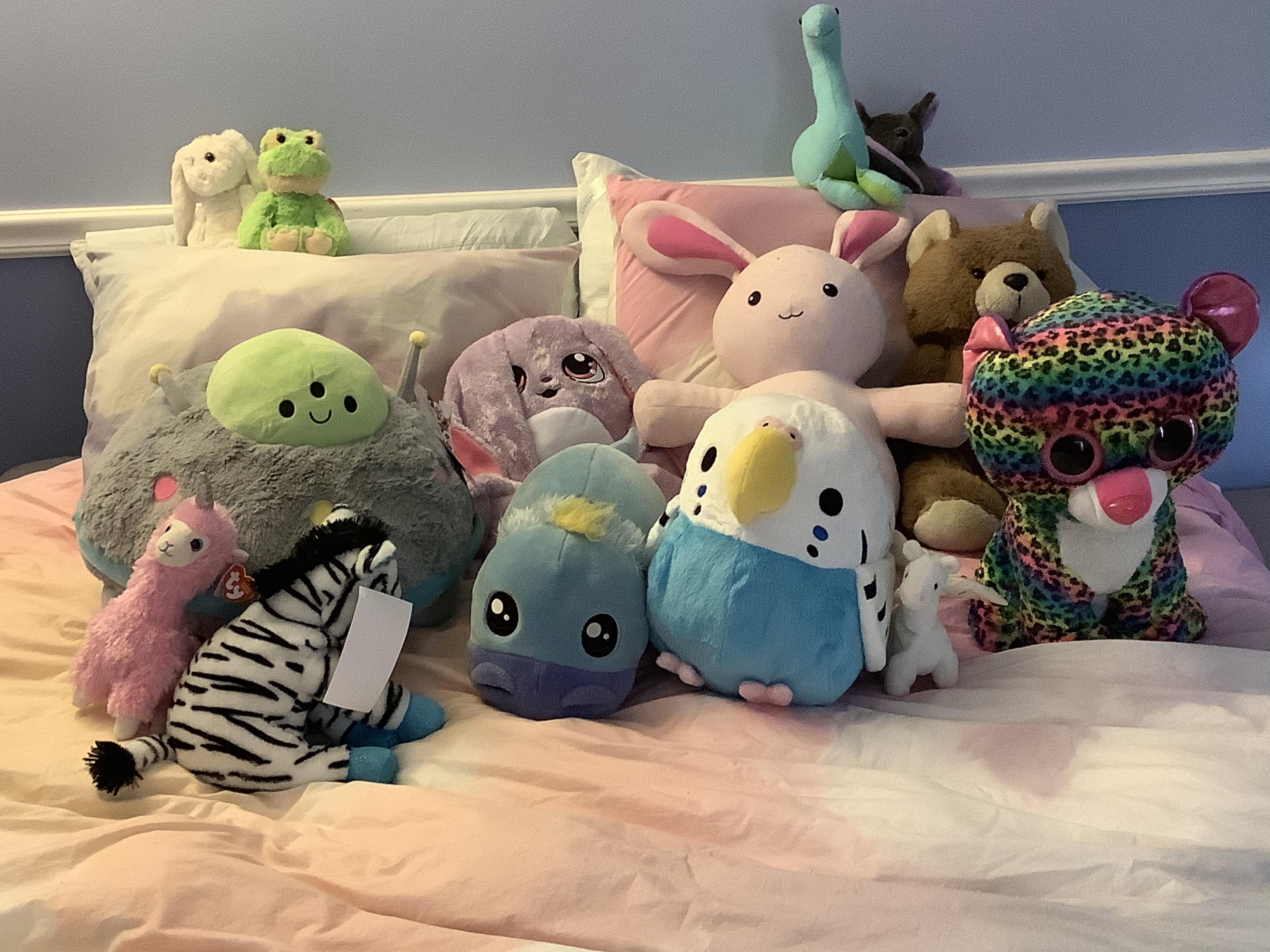 A bed of plushies | Scrolller