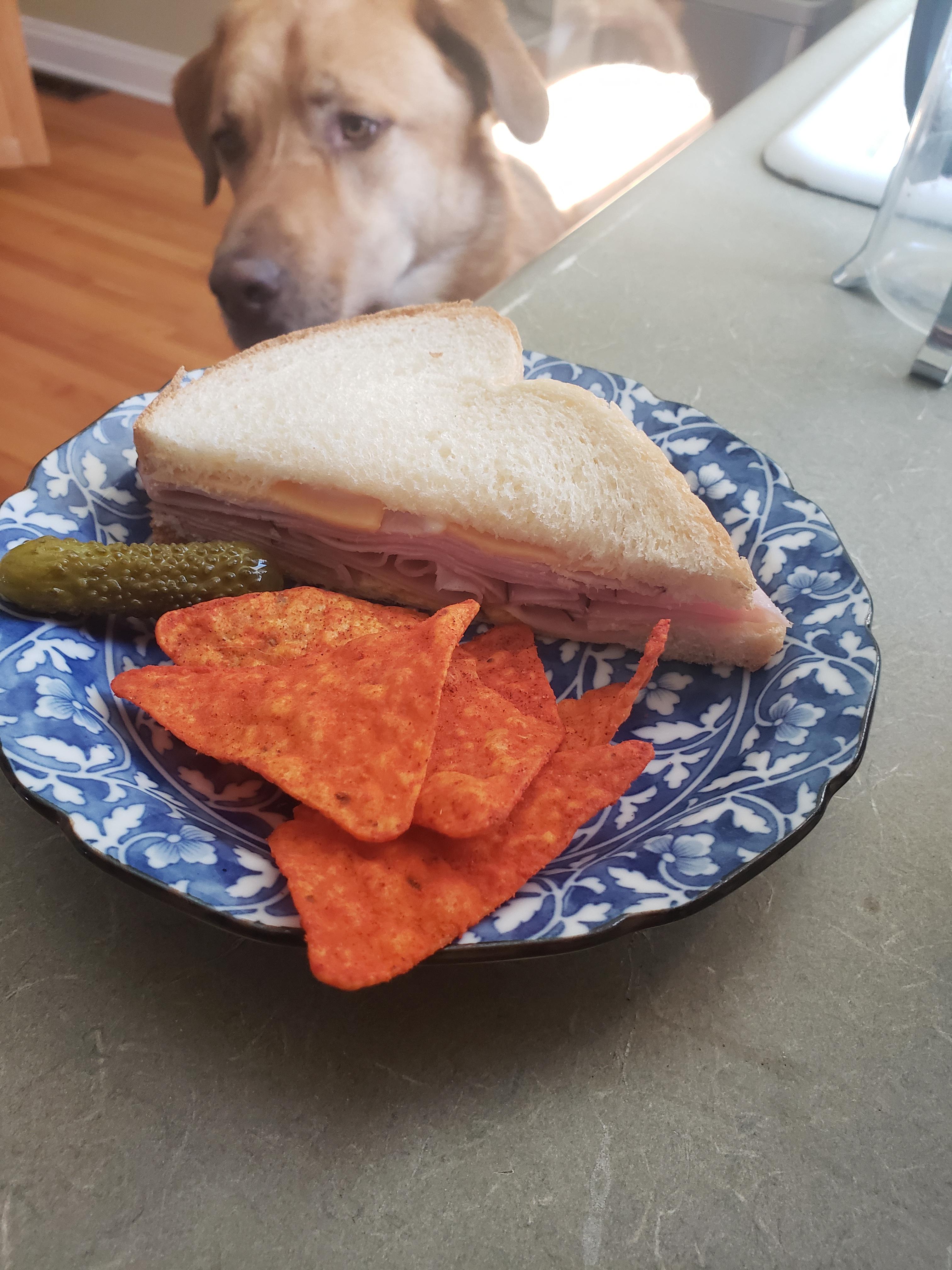 A classic lunchbox sandwich for a lazy sunday. Black forest ham