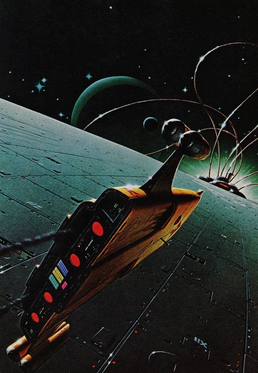 A craft approaches the new orbital terminal in Iota Antliae system ...