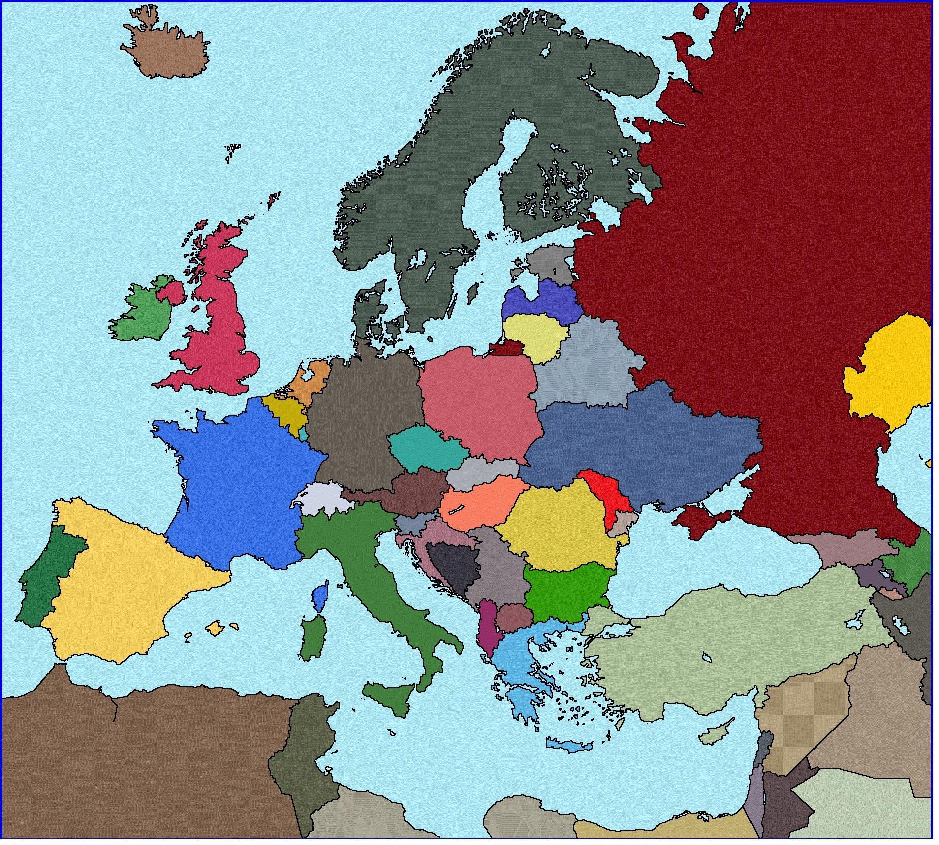 A map of modern Europe in the Federation timeline Scrolller