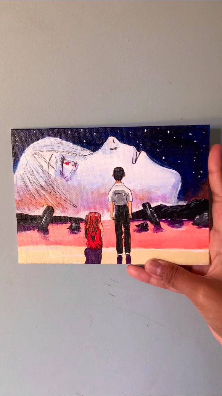 a painting of the anime which made me question my entire existence