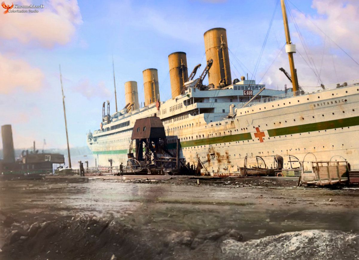 HMHS Britannic Colourised | Scrolller