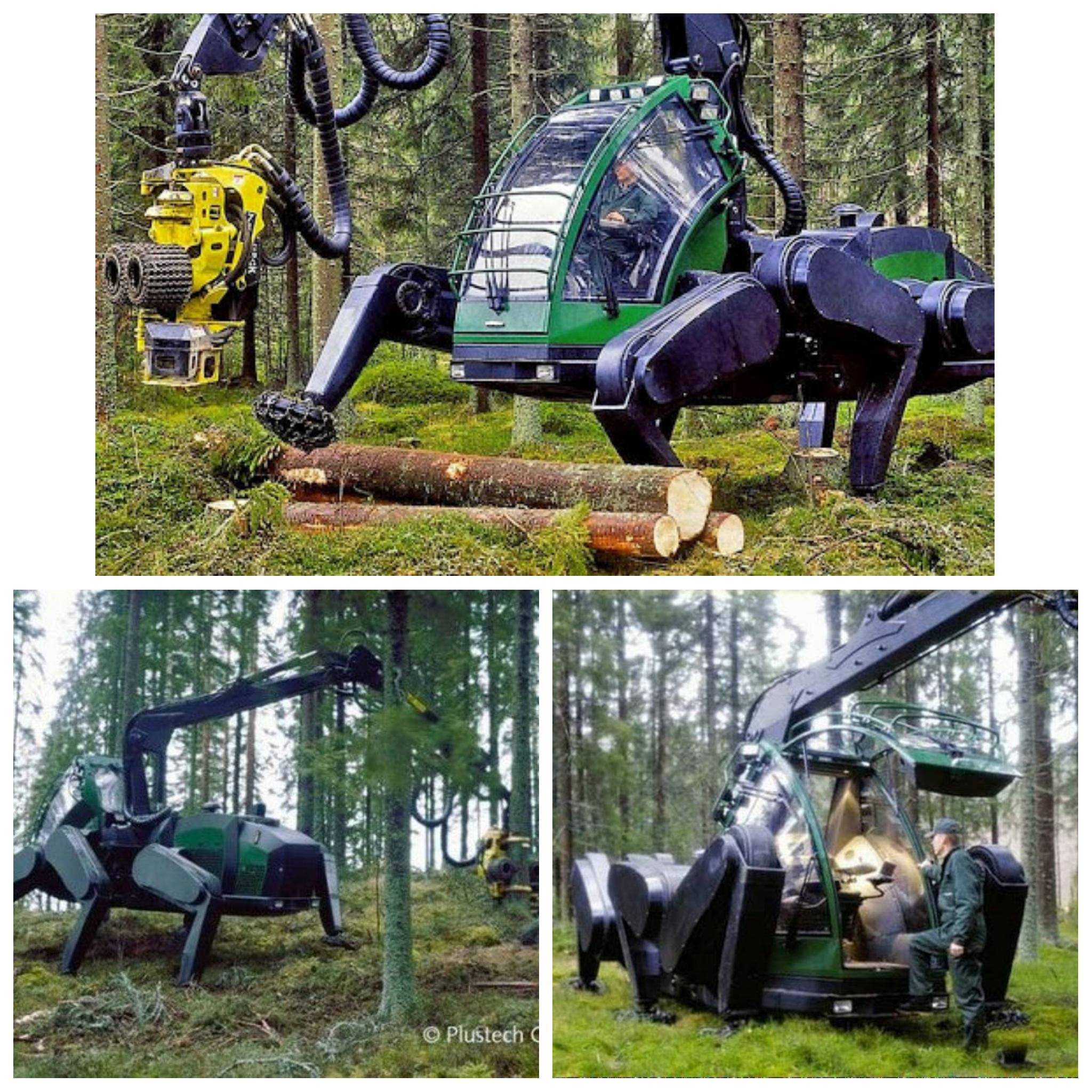 A walking forest machine from the 90's | Scrolller