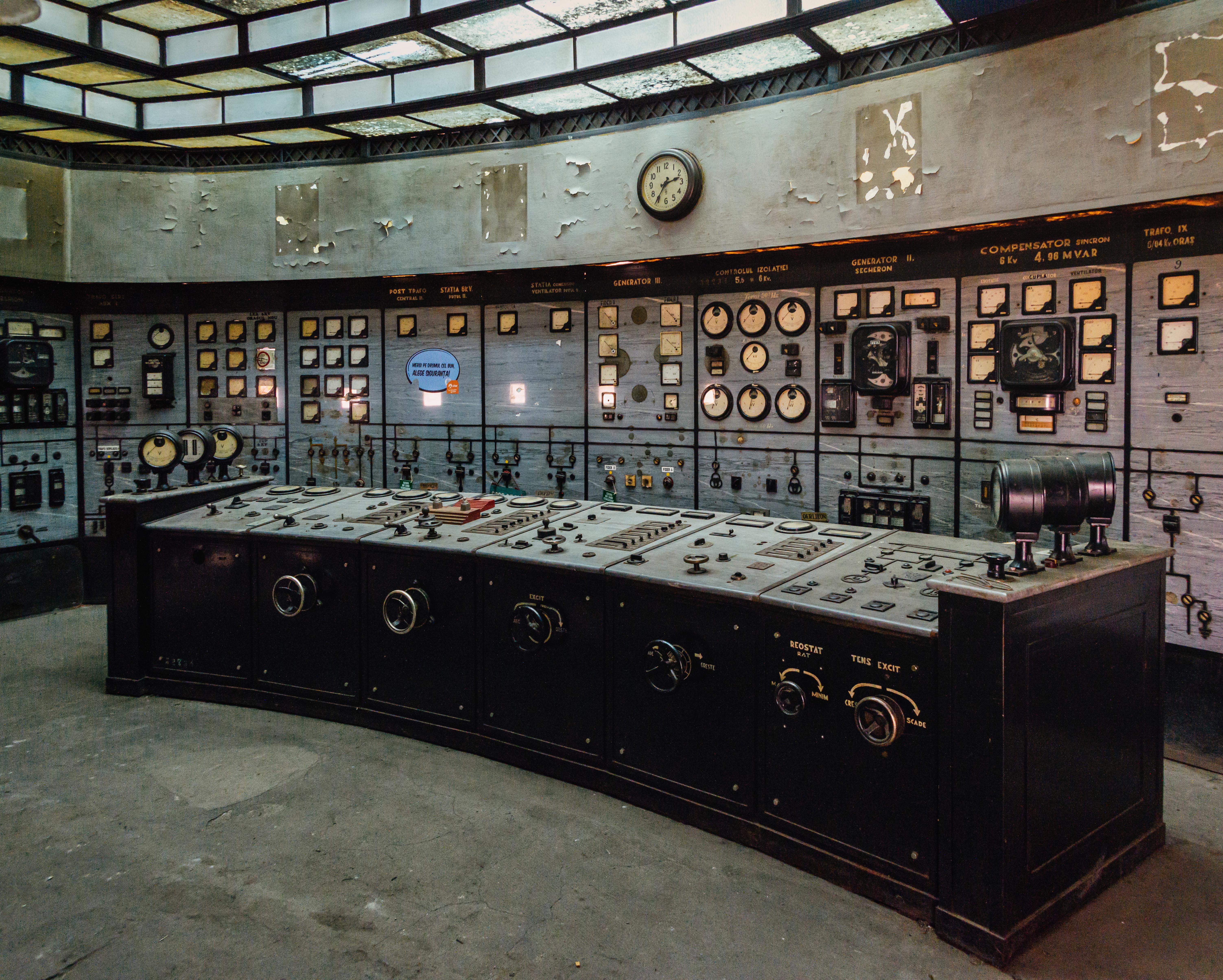 Abandoned power plant control room [OC] | Scrolller