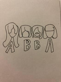 ABBA heads-feel free to use as a coloring page- | Scrolller