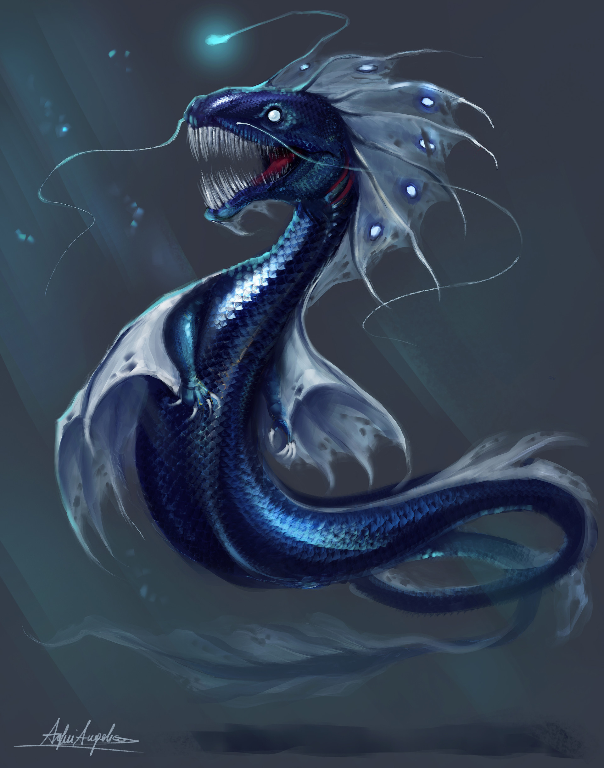 Abyss Dragon by Angelica Arfini | Scrolller