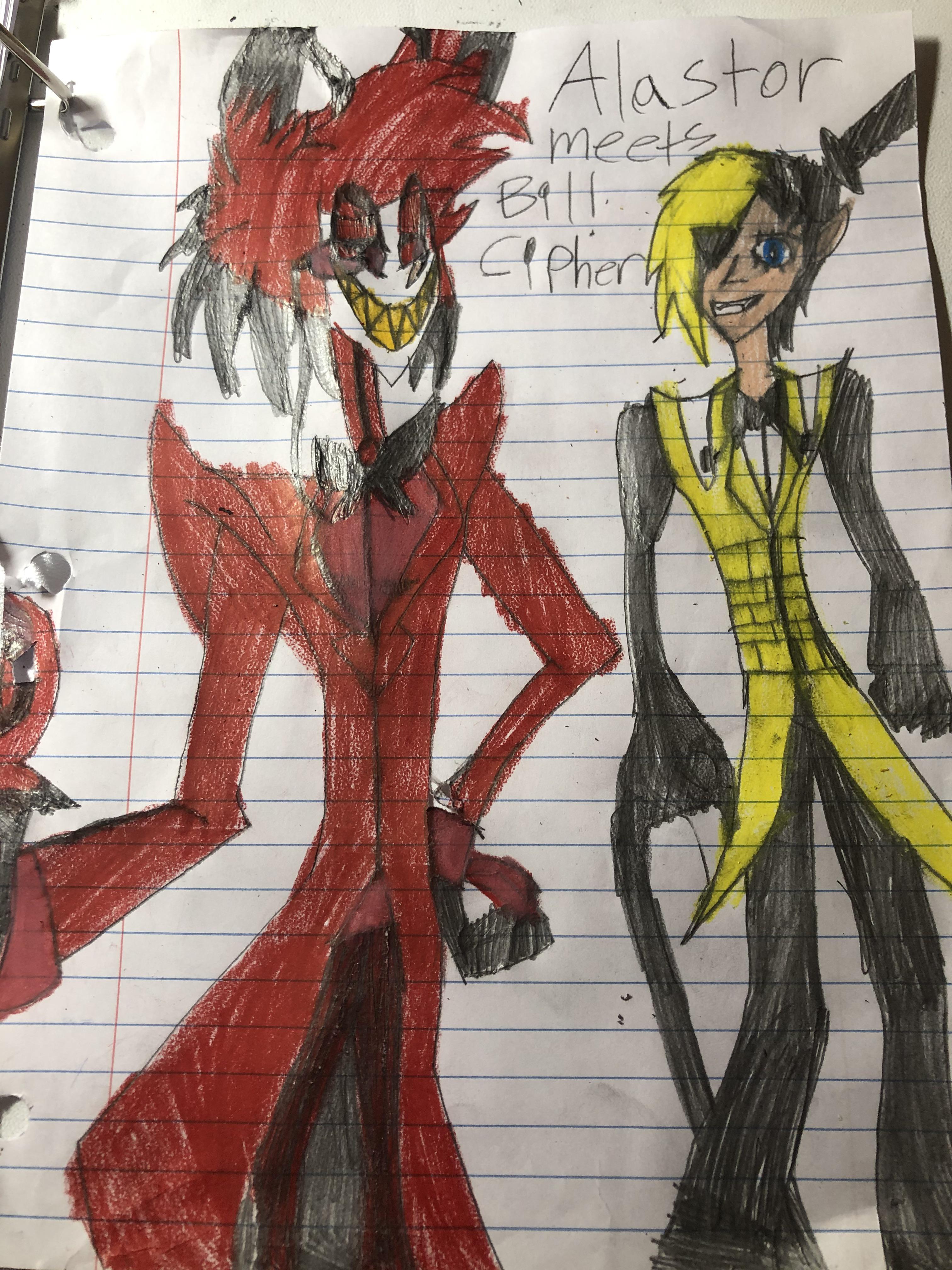 Alastor Meets Bill Cipherhuman Version Scrolller