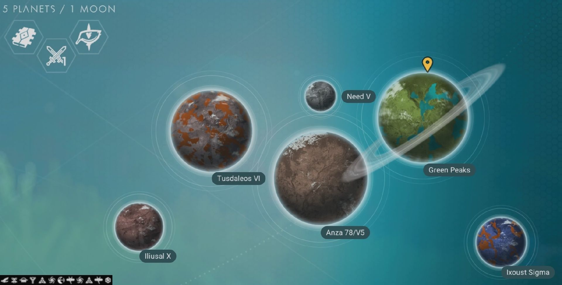 All six biomes in one system. Bonus: the lush planet is a keeper ...