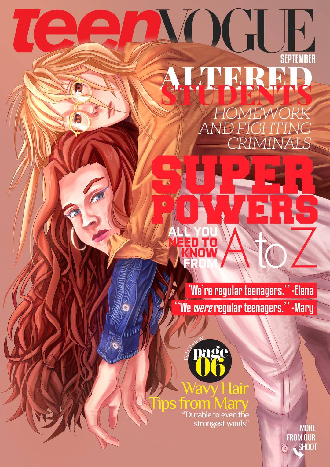 Altered Teen Vogue Magazine Cover, Me, Digital, 2020 | Scrolller