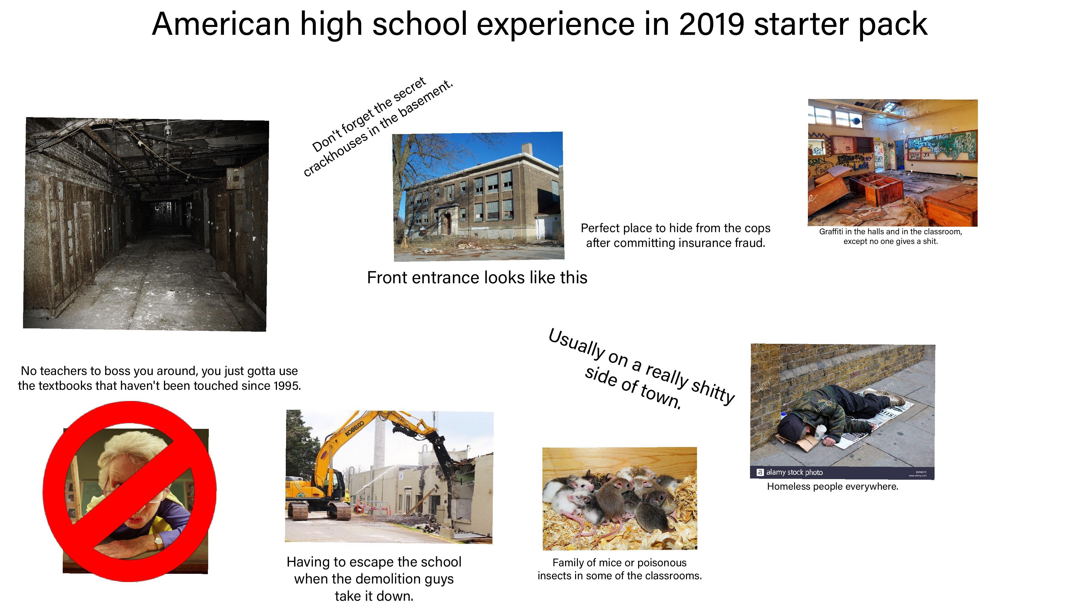 American High School Life In 2019 Starter Pack Scrolller