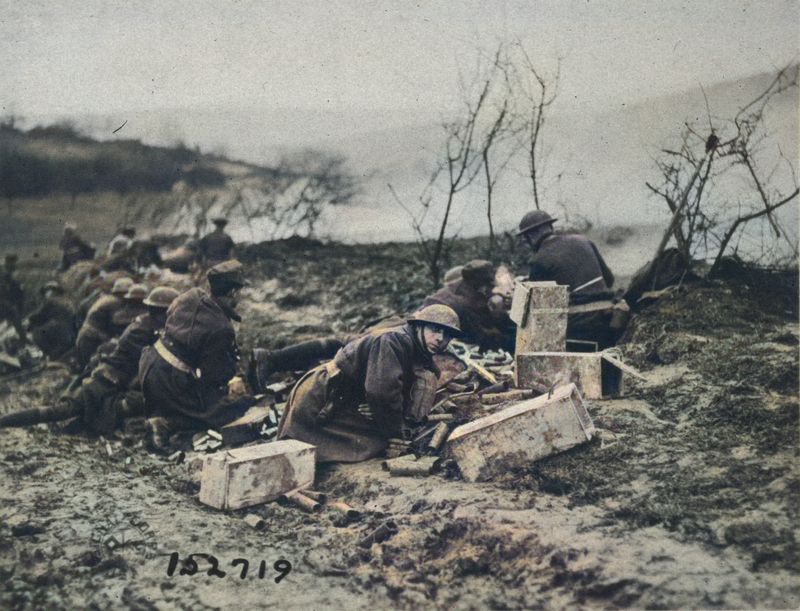 American soldiers of the 165th Infantry Regiment, New York National ...