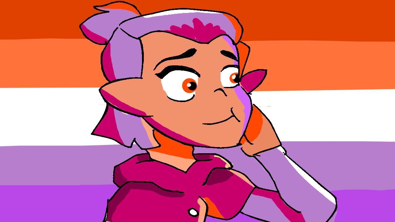 amity in lesbian flag colors | Scrolller