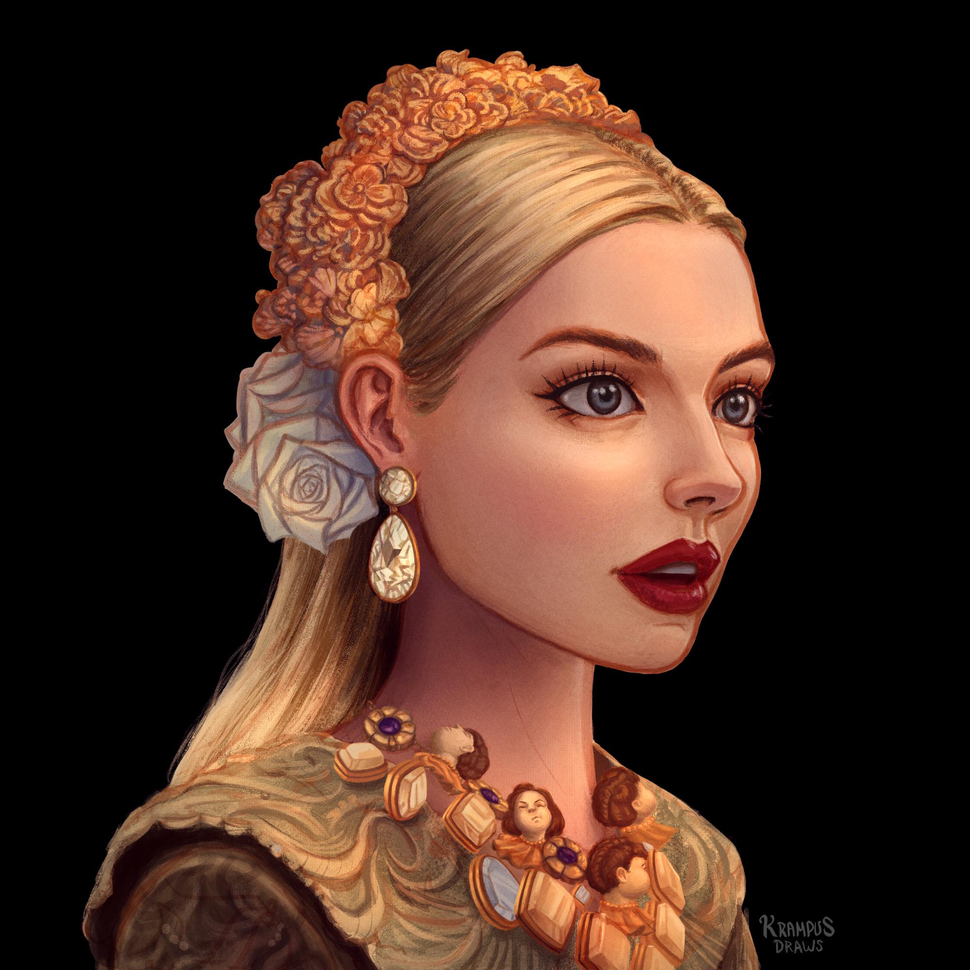 AnyaTaylorJoy by me, Clip Studio Paint, 2021 Scrolller
