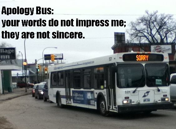 Apology Bus Scrolller