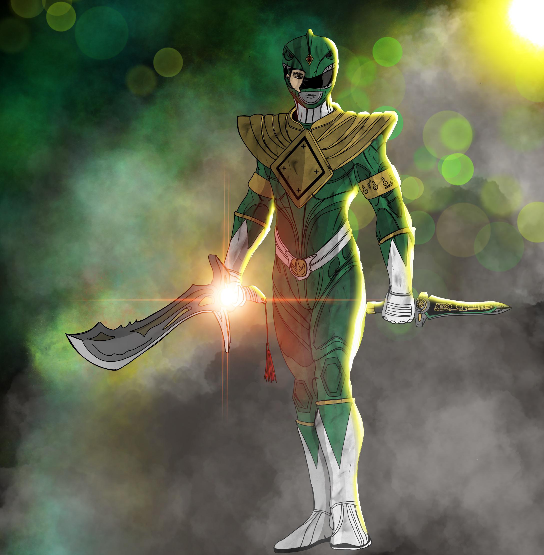 Green Ranger Backhand Artwork of the OG green ranger by me | Scrolller