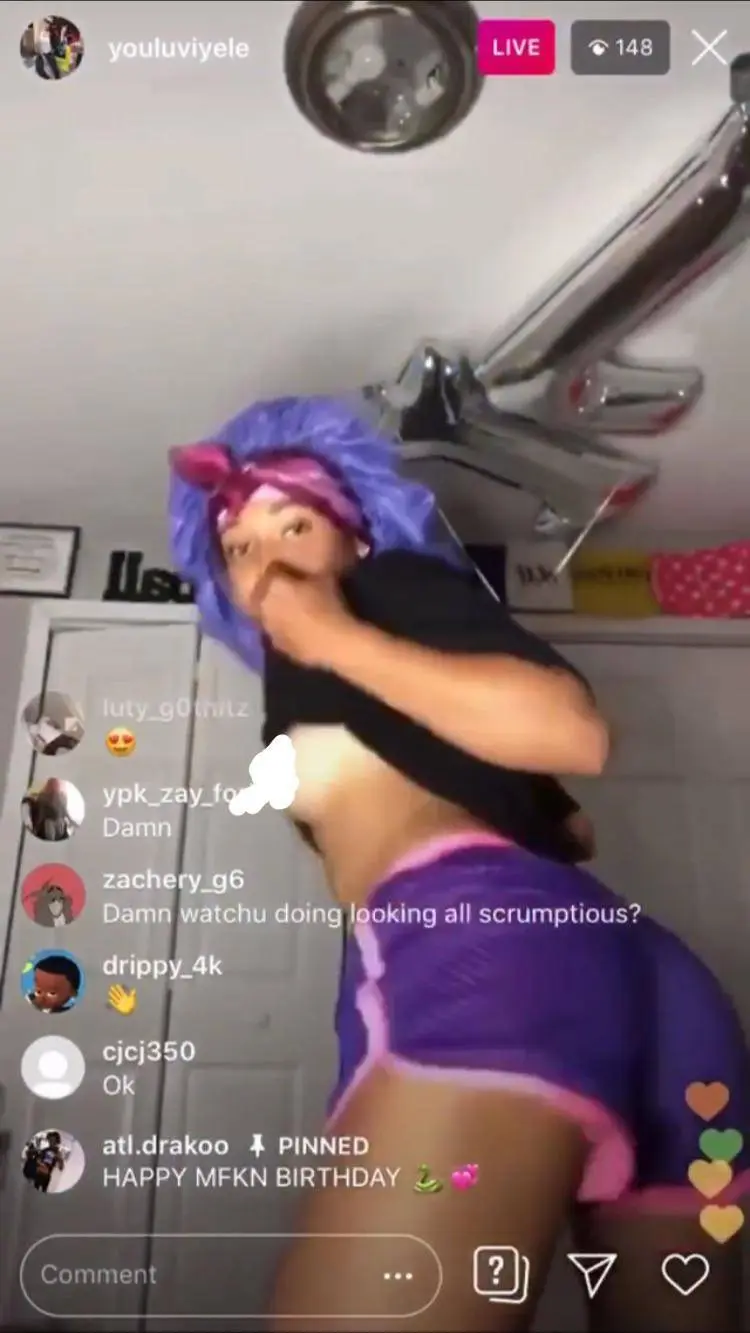 ay yall a goat sent me this video so ima bless yall with the video tmr 💯💯 issa nip slip from youluviyele on ig live from her birthday last year ima post it on my ig @dahoelele first then on the reddit stay tuned 👀👀