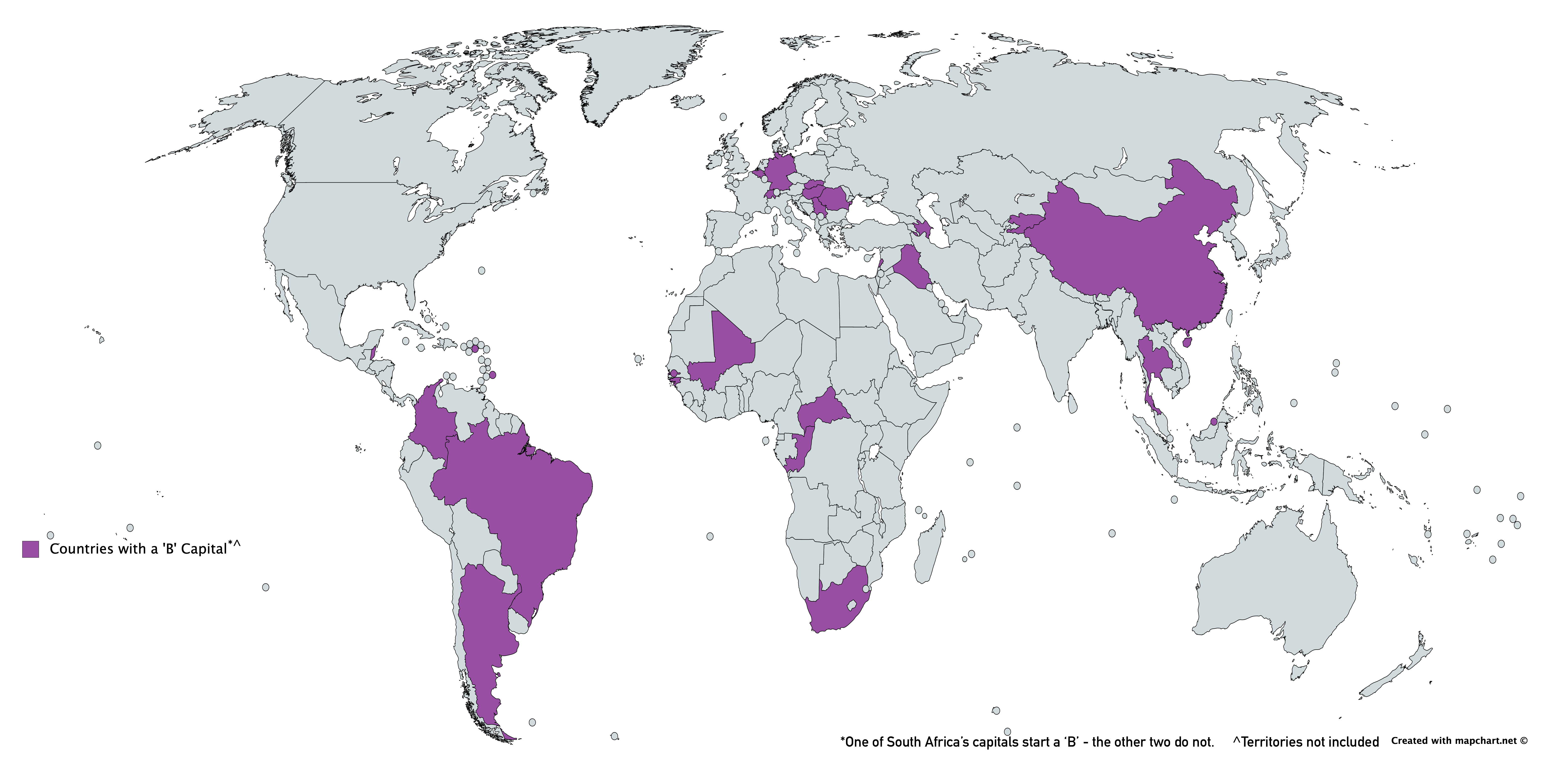 b-is-the-most-common-first-letter-of-a-world-capital-with-26