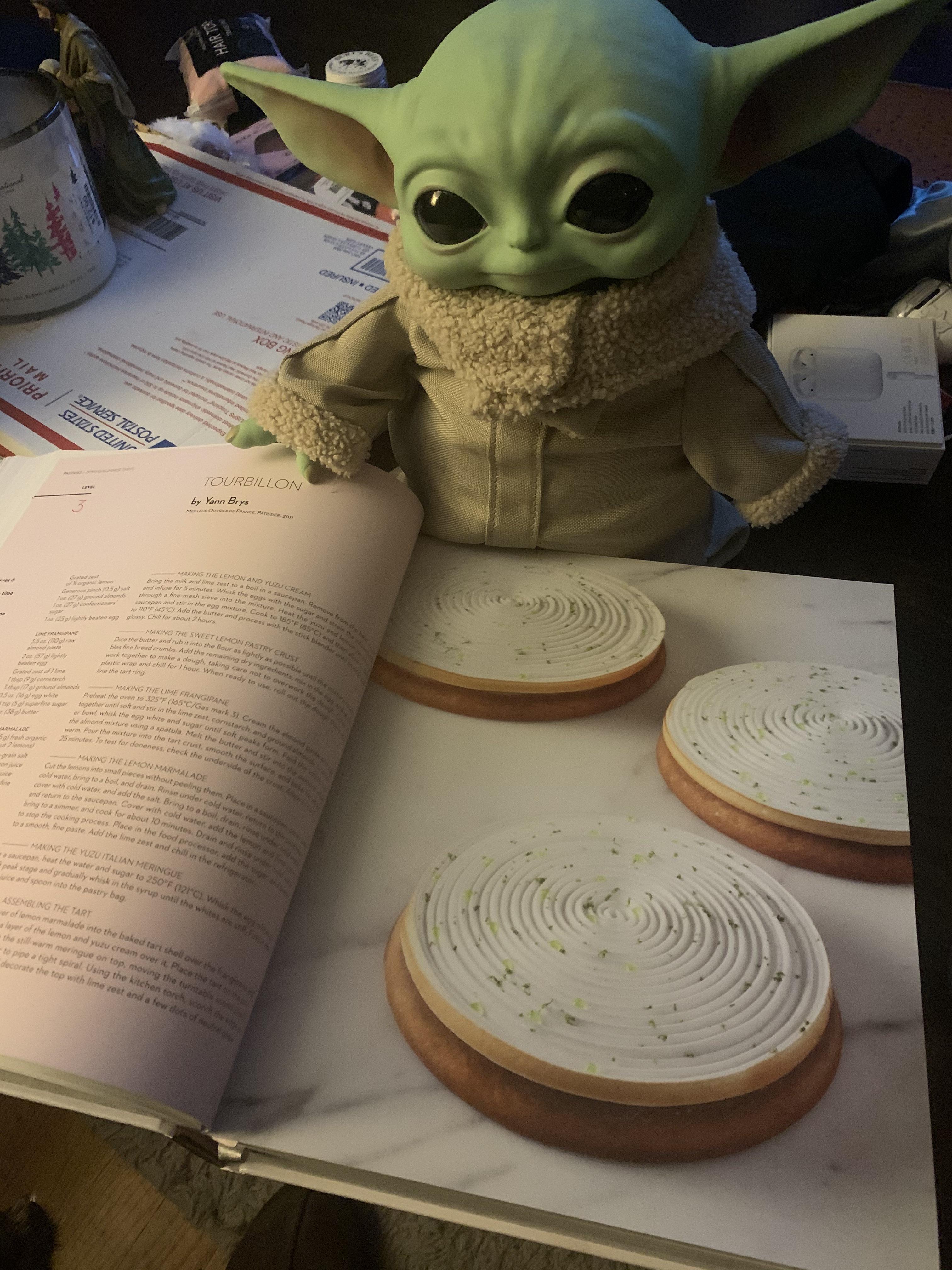 Baby Yoda Is As Excited About My New Ferrandi French Patisserie Book As baby-yoda-is-as-excited-about-my-new-ferrandi-french-patisserie-book-as