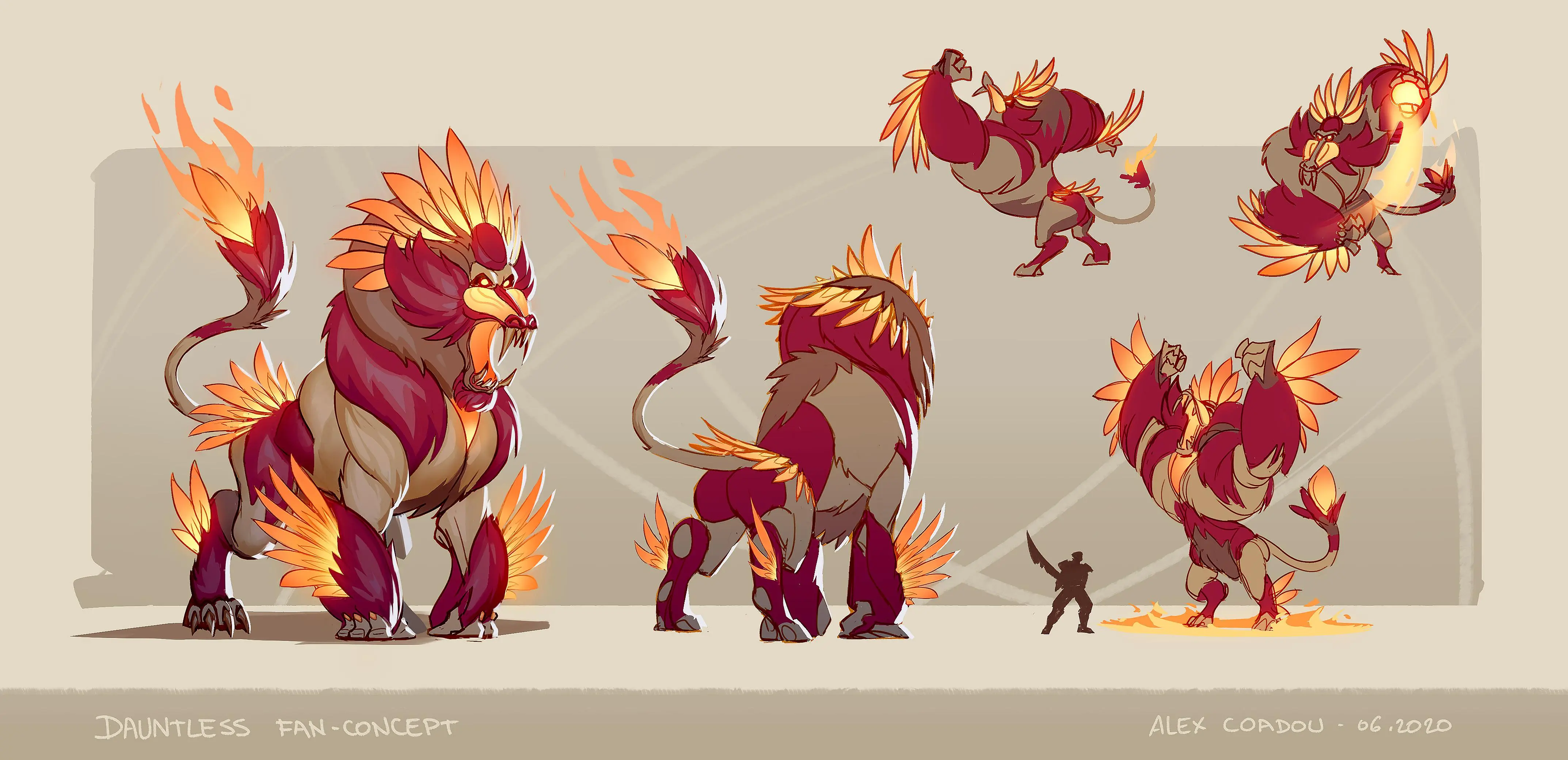 Bohemoth Fans Behemoth fan concept art, cause we can never have enough fire monkeys ...