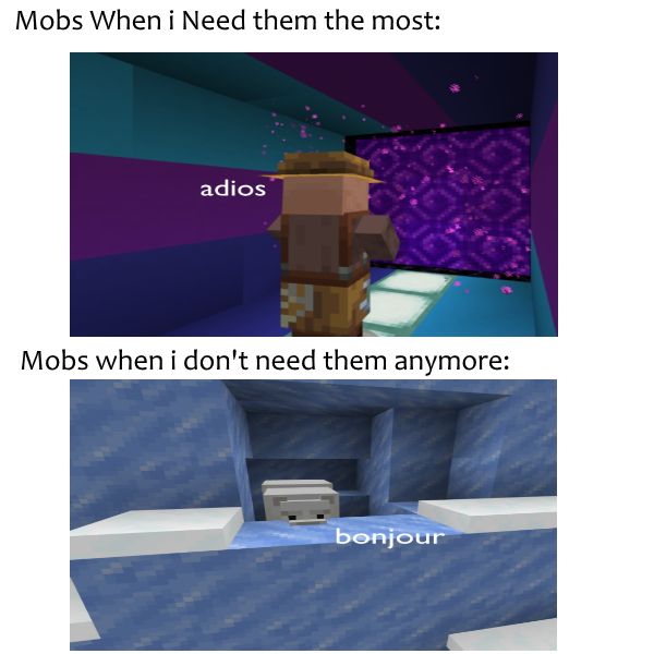 Behold a meme that took me 25 minutes in minecraft and 5 minutes in ...