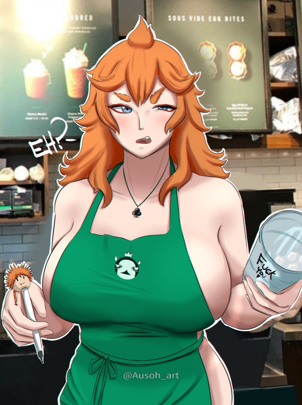 Starbucks big tits 👉 👌 Rule34 - If it exists, there is porn 