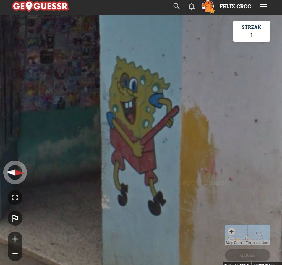 Bootleg Spongebob holding...something in Guatemala | Scrolller