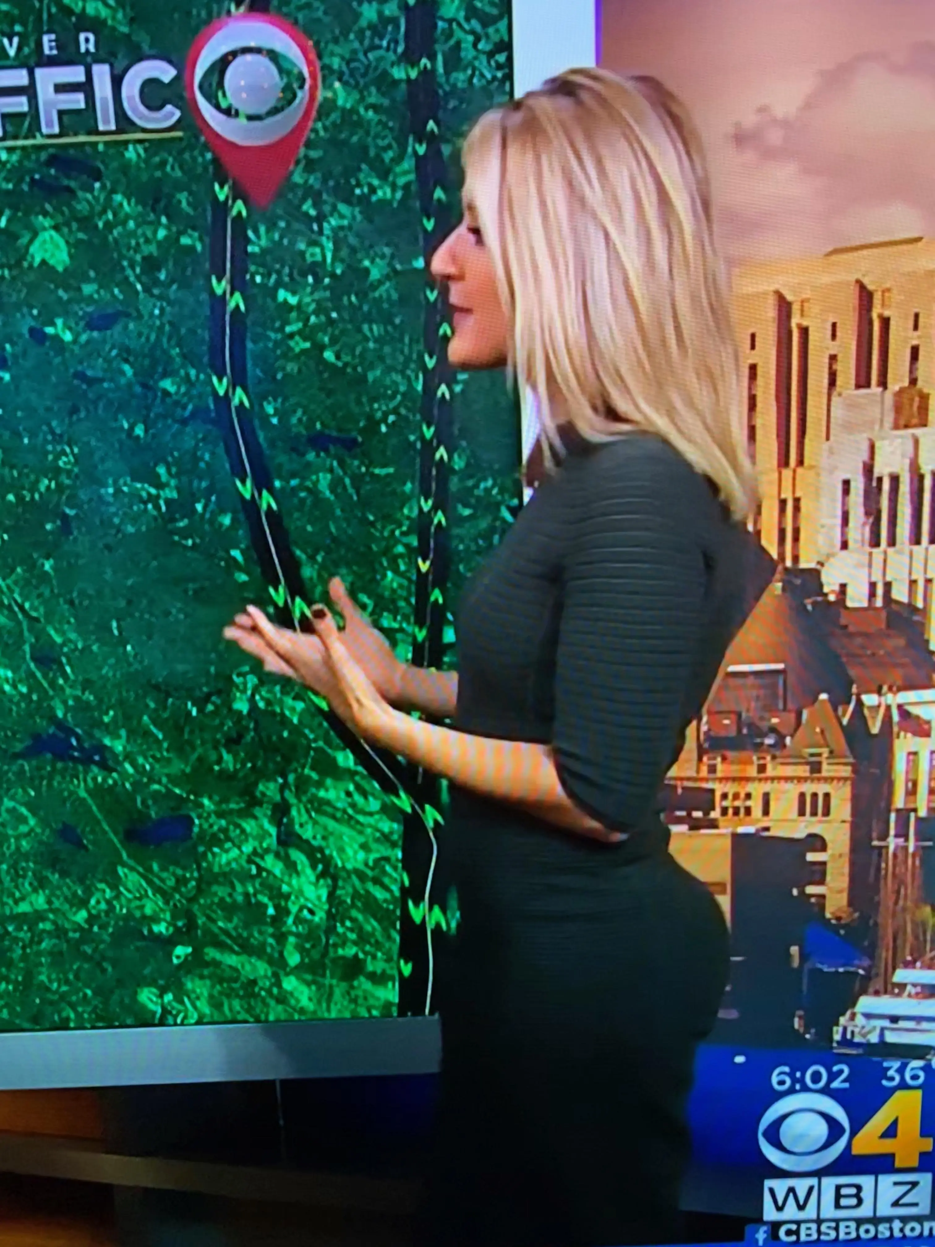 Breana Pitts Amazing Booty - CBS Boston