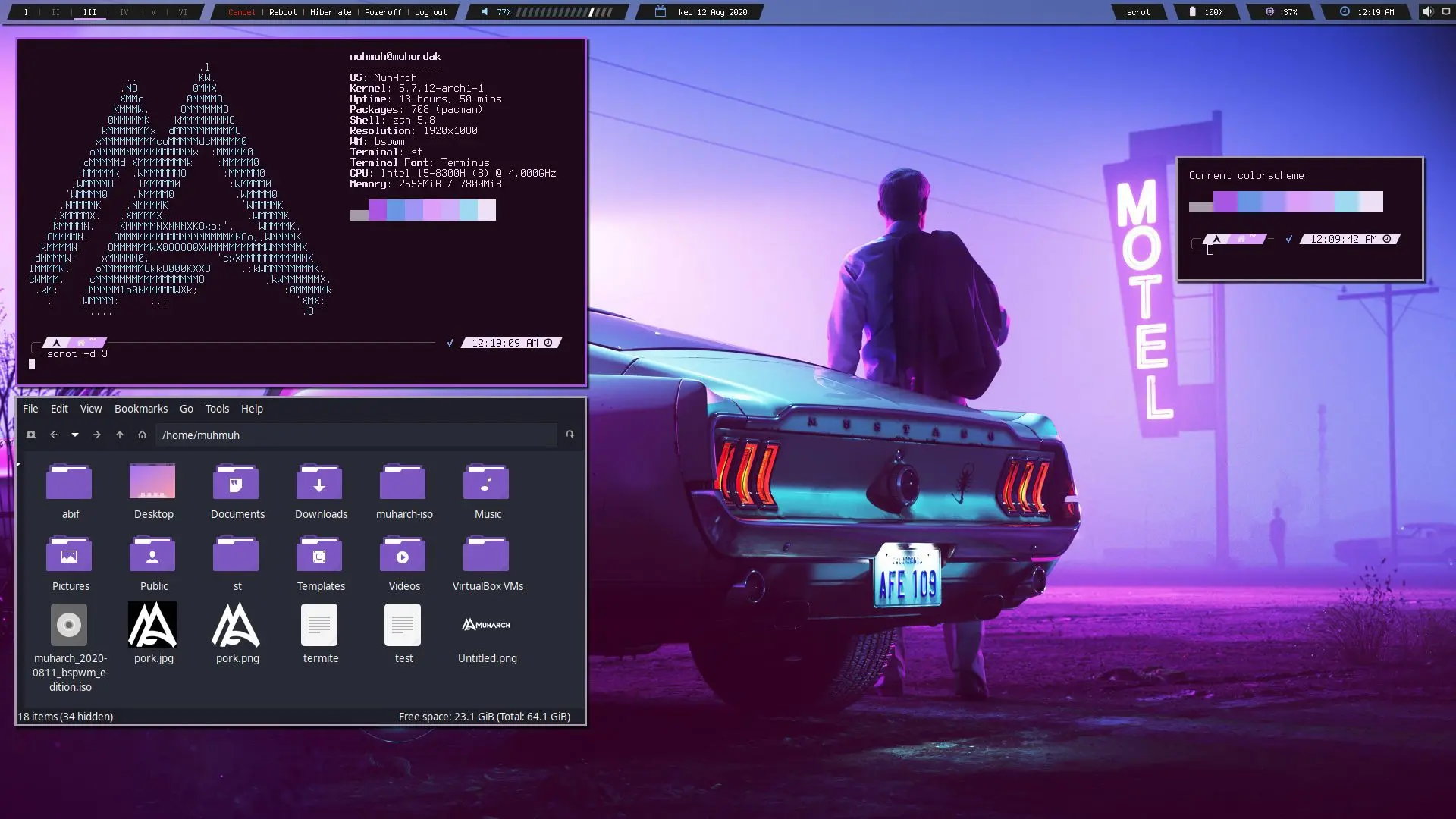 [bspwm] driver with custom arch-based distro | Scrolller