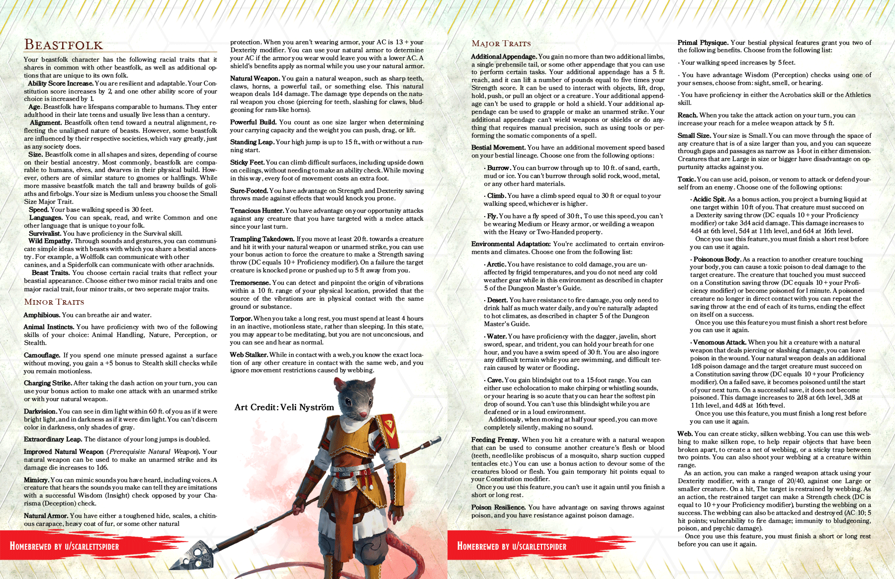 BUILD-A-BEAST(folk)! A modular approach to creating Beastfolk ...