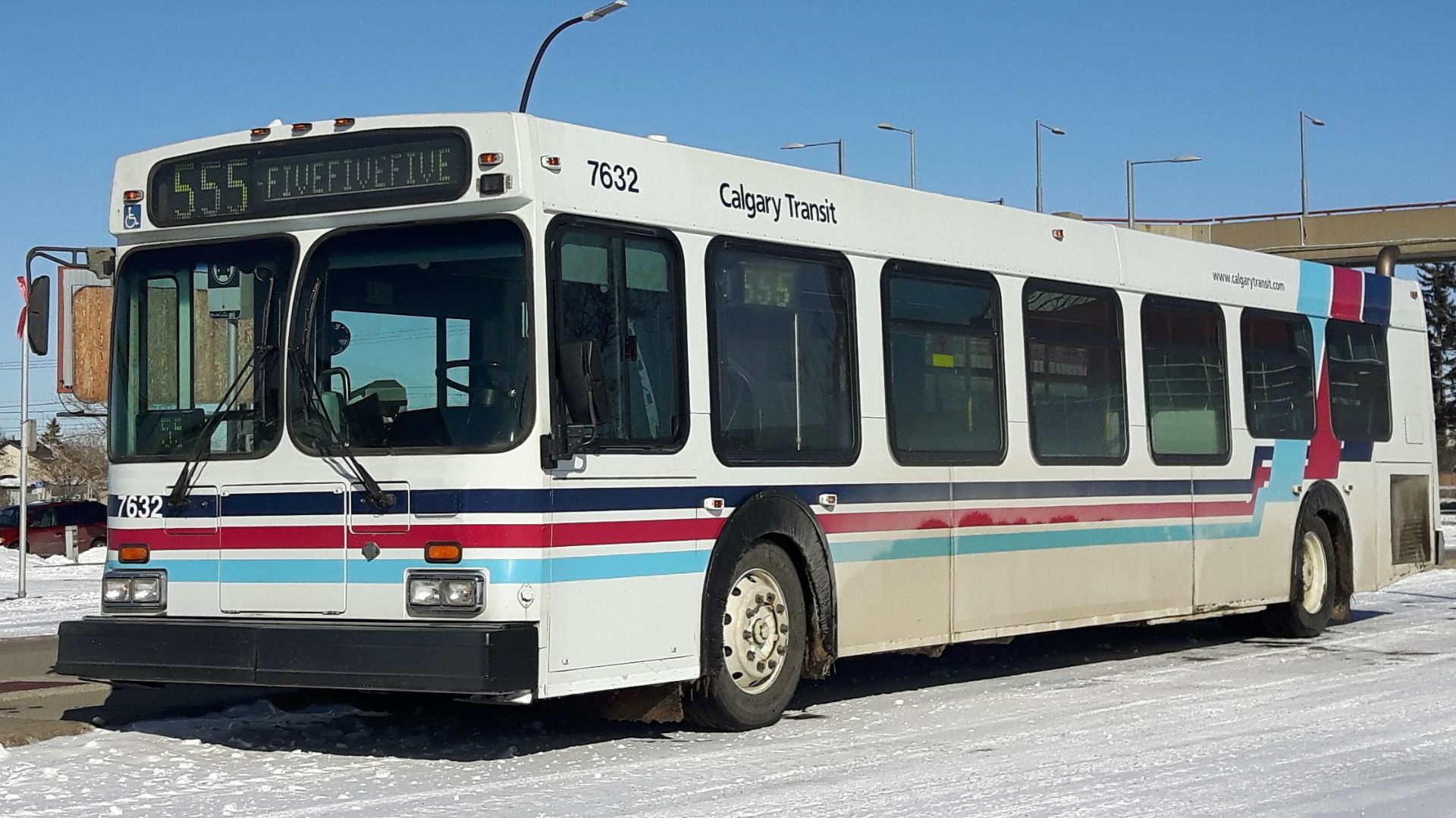 Calgary Transit 7632 is one of the oldest buses in the fleet, built in ...