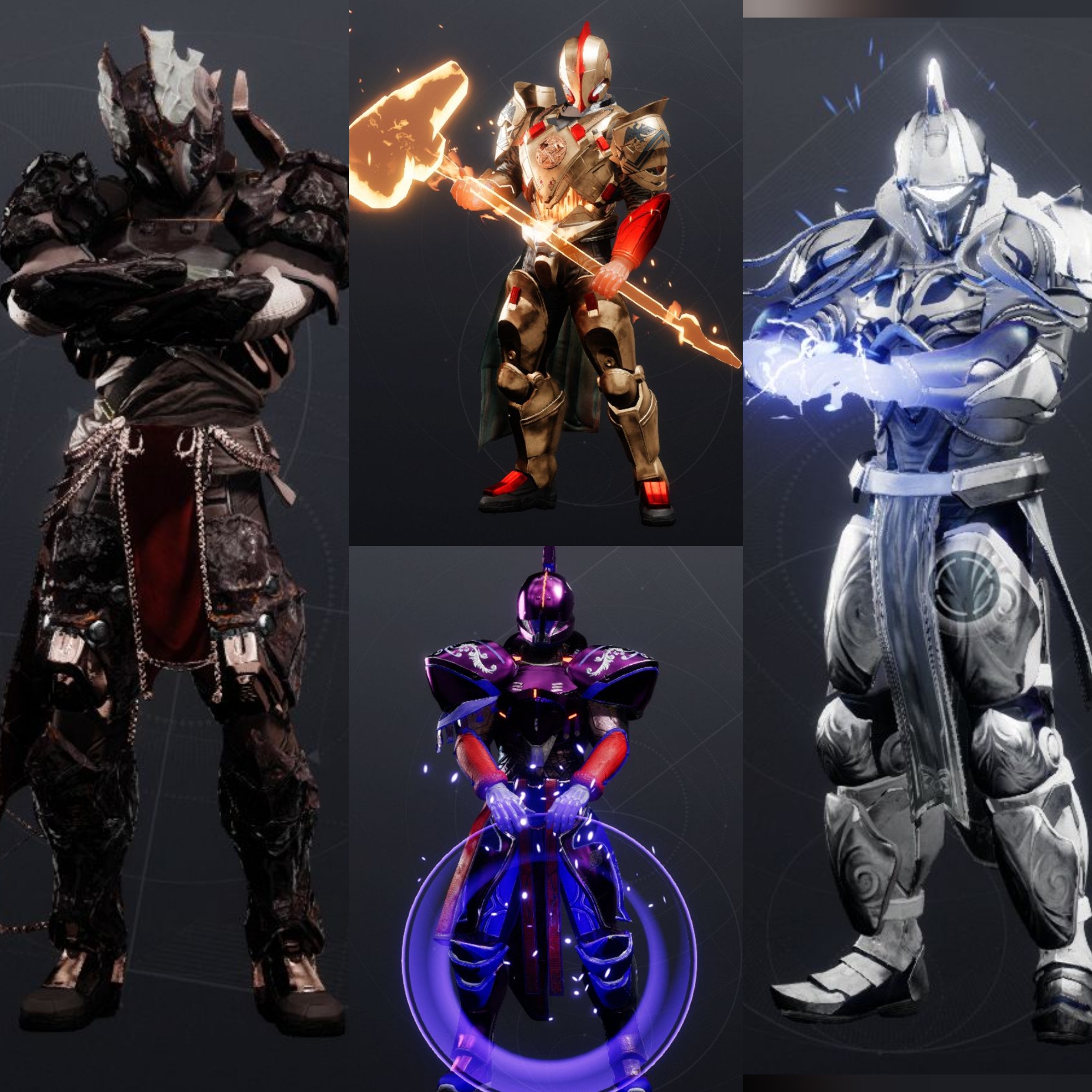 Champion knights of each subclass (couldn't edit a clean picture all ...