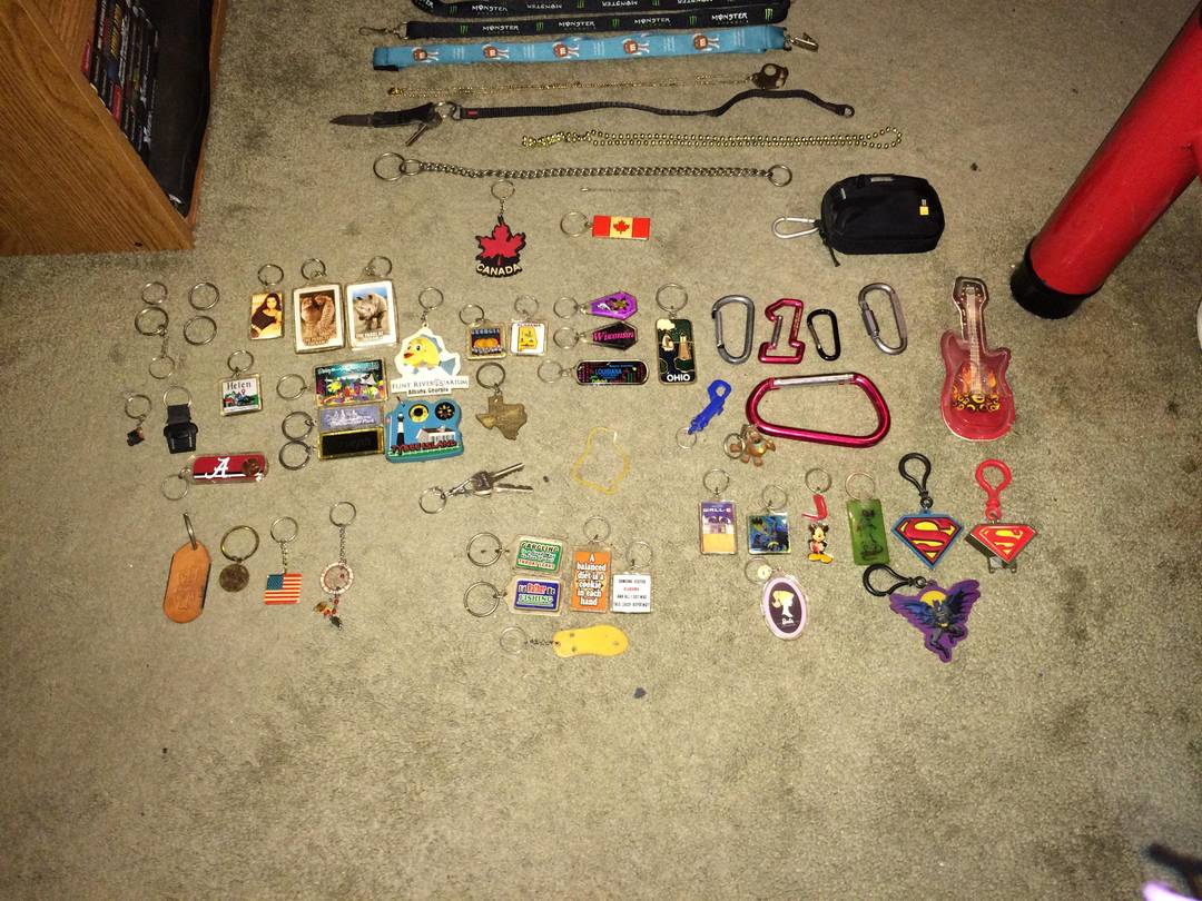 Collected Key Chains in my youth, sorted the remains cleaning up today ...