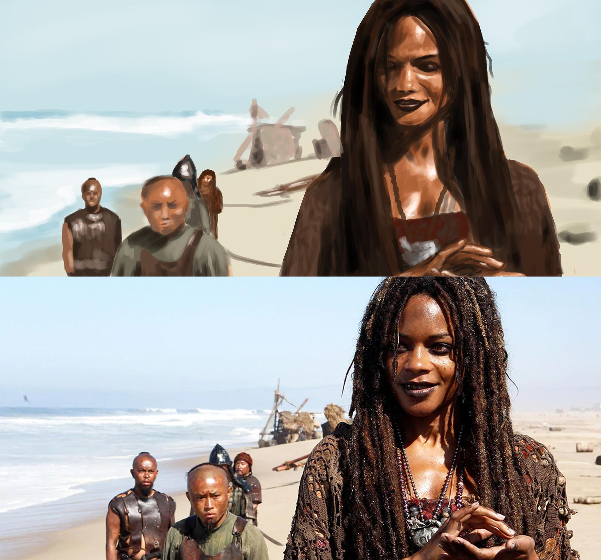 Color and Light study of a scene from The Pirates of the Caribbean. The ...