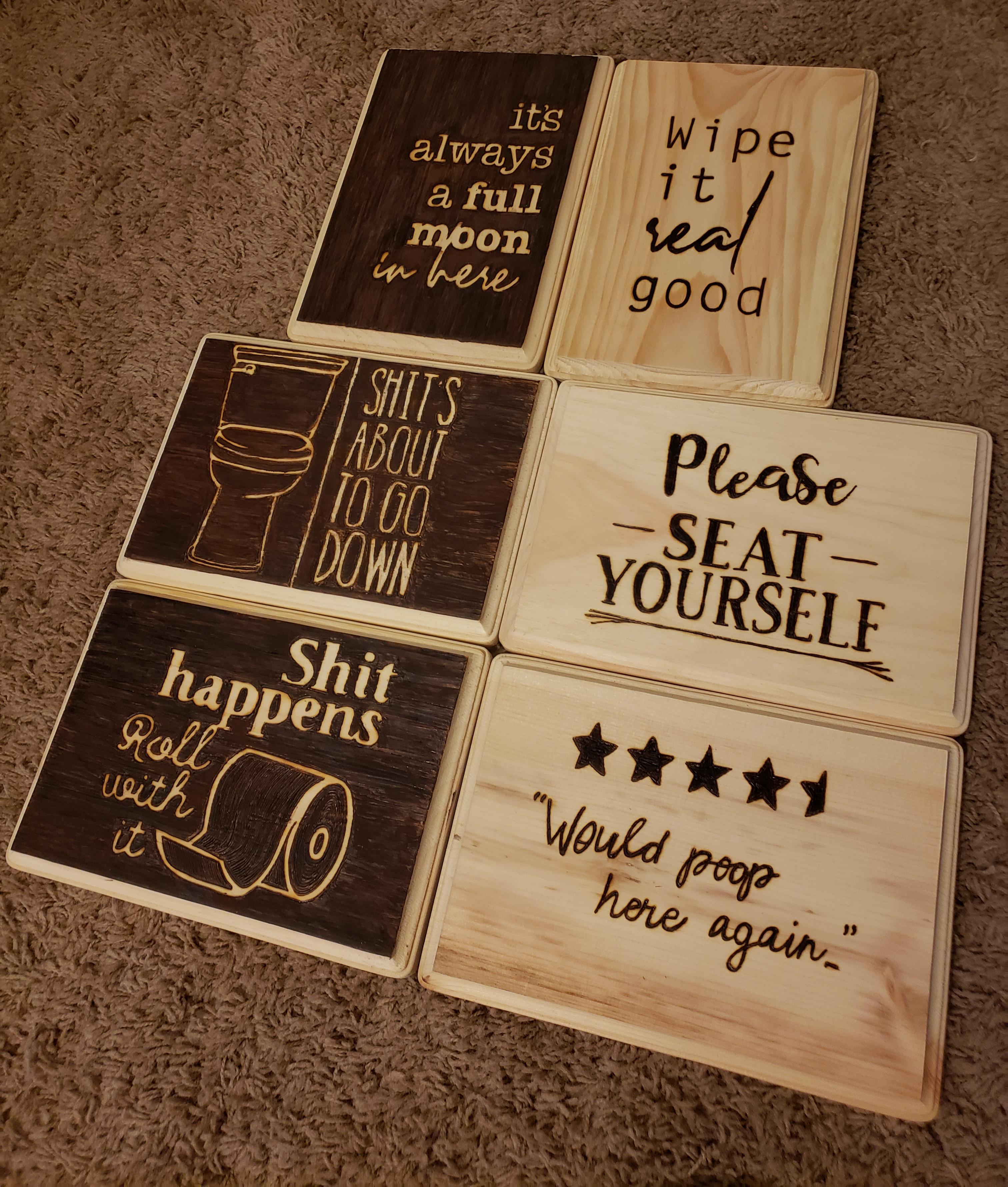 Silly Bathroom Signs