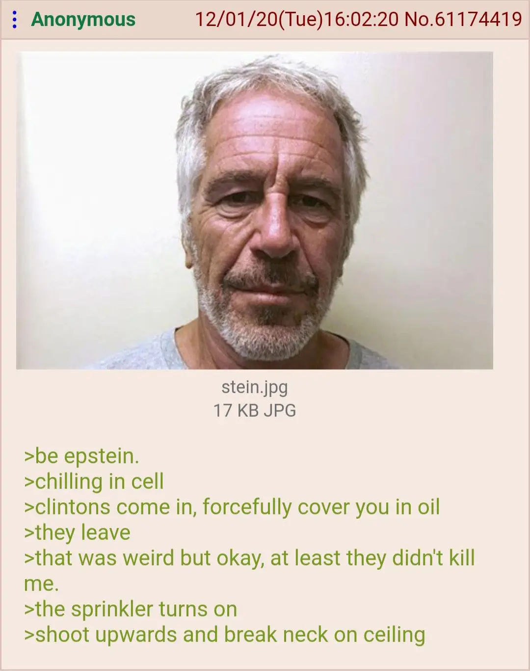 cover yourself in oil