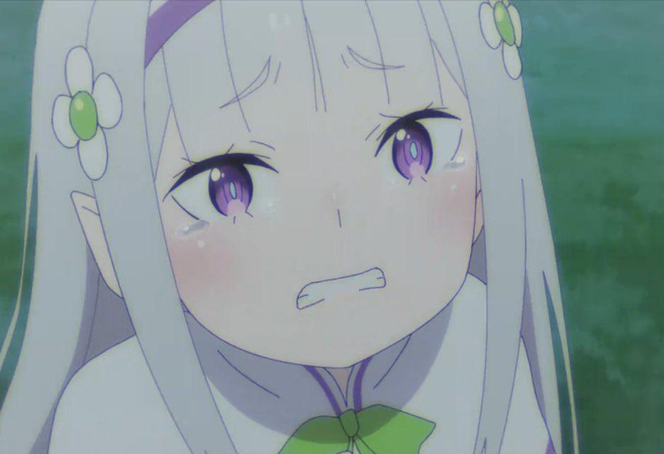 Crying smol Emilia [Re:zero 2nd season part 2] | Scrolller