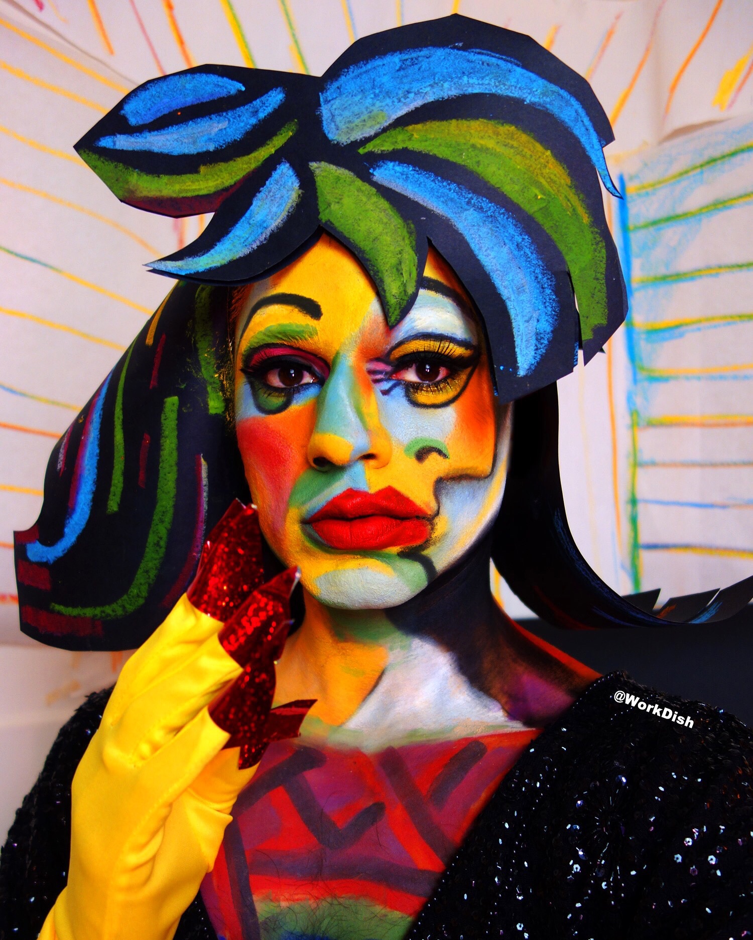 Cubist drag! Pablo Picasso surrealness Scrolller