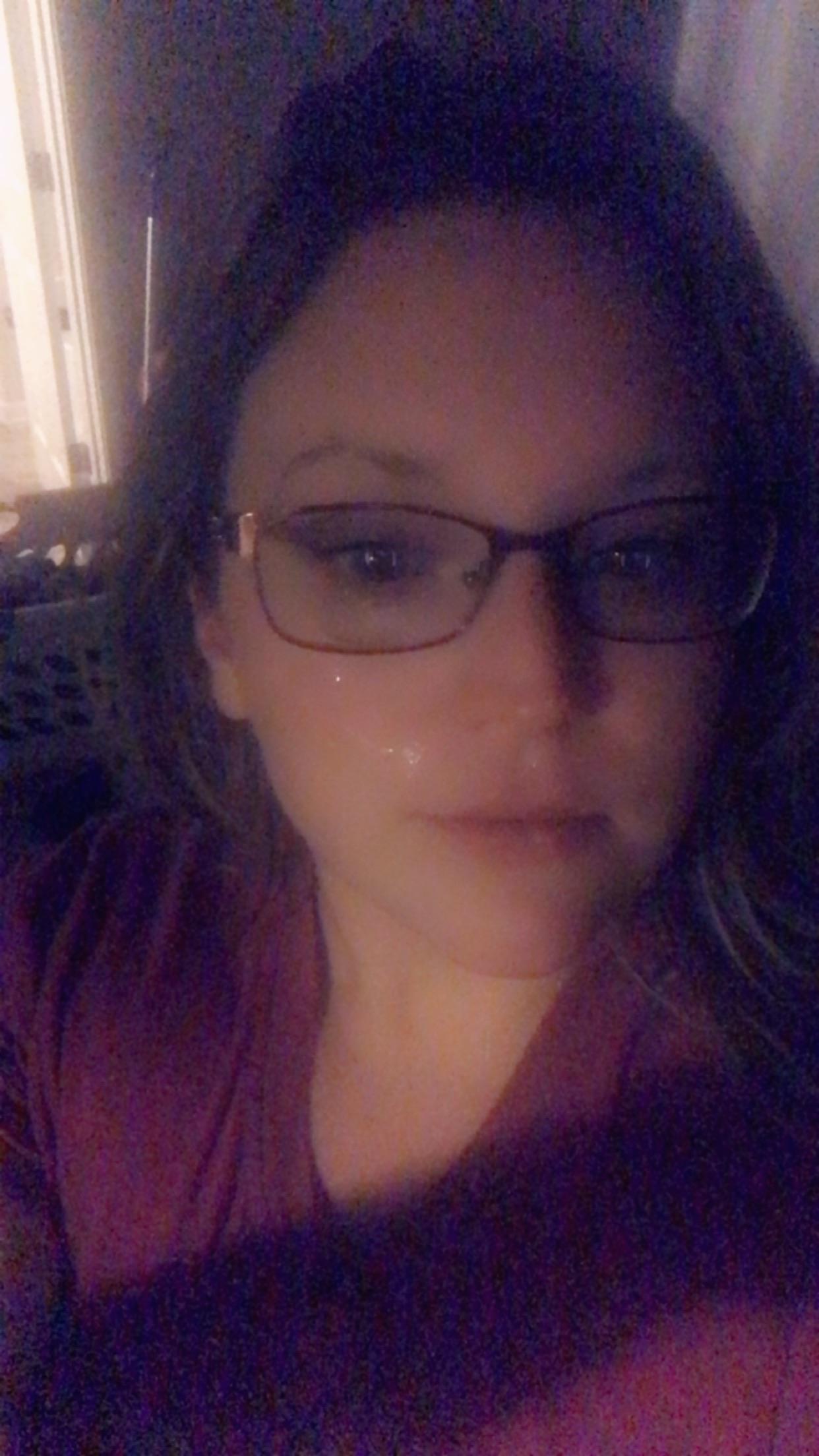 Cum all over my cheeks, eyes, glasses and nose! Happy ending for both